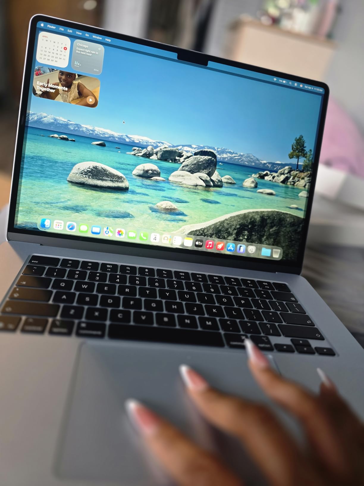 2026 MacBook Air 15-inch Laptop with M5 chip: Built for AI, 15.3-inch Liquid Retina Display, 16GB Unified Memory, 512GB SSD, 12MP Center Stage Camera, Touch ID, Wi-Fi 7; Midnight customer photo 1