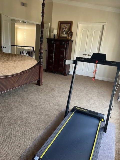 TOPUTURE Walking Pad Treadmill with 12% Incline, 4 in 1 Foldable Treadmill with Handle Bar customer photo 1