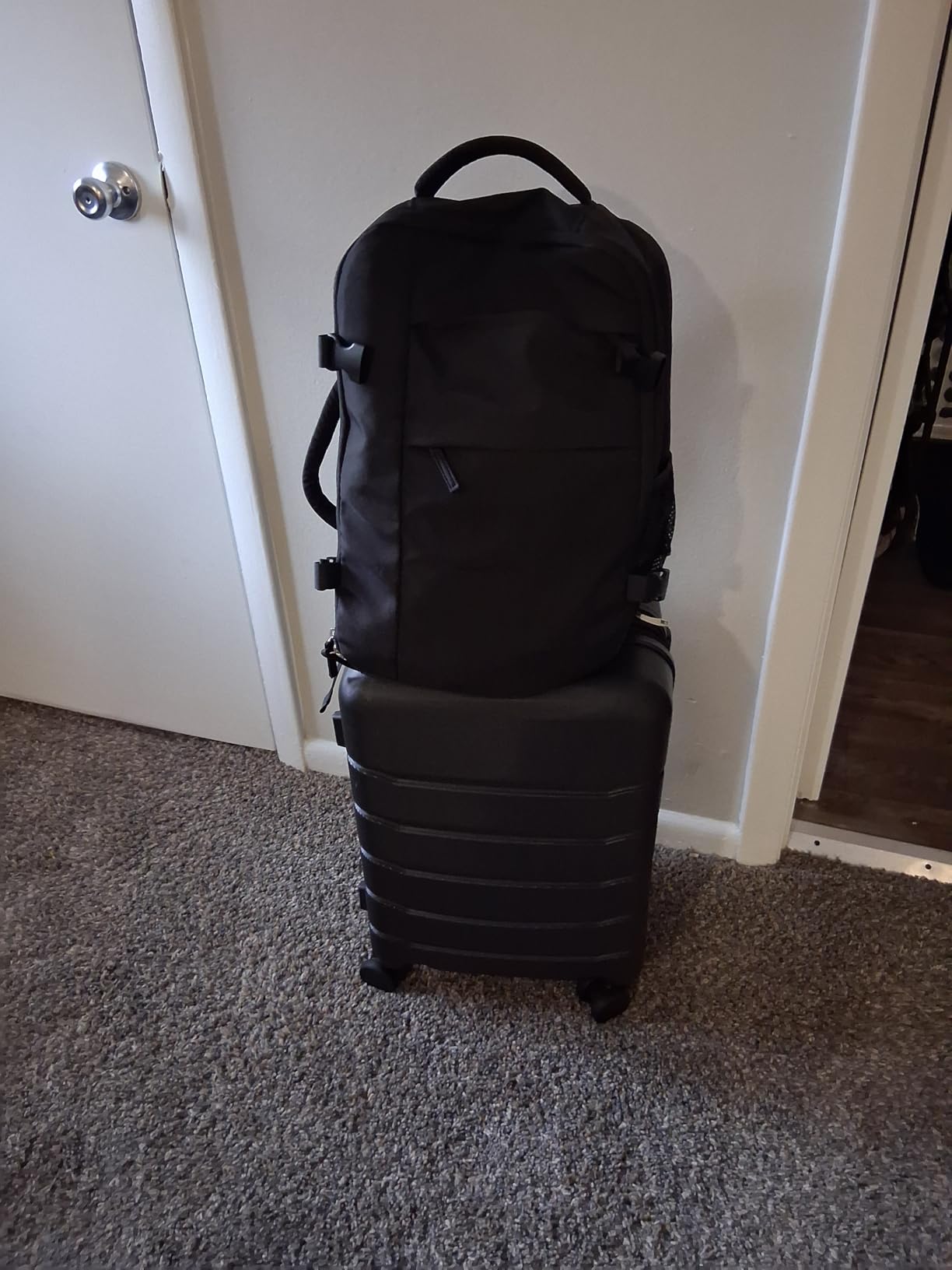 29 Inch Luggage, Hardside Checked Suitcase with Spinner Wheels, Lightweight ABS Hard Shell Travel Luggage, TSA Approved Lock, Expandable Large Suitcase for Business & Travel-Blue customer photo 2