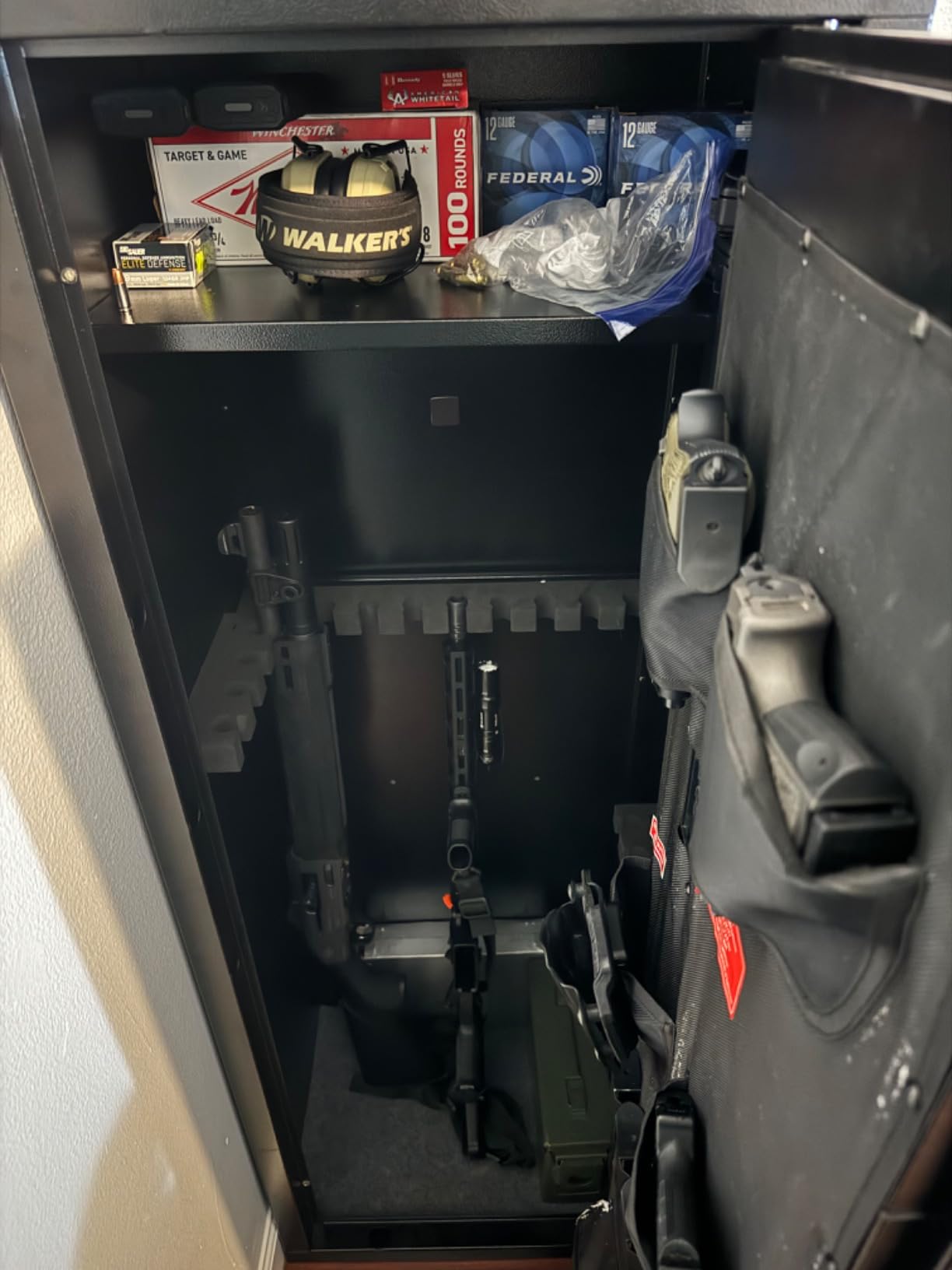 KAER Large Biometric Gun Safe for Rifles and Pistols, Storage 20-25 Firearms (with/Without Scopes), Gun Cabinet with Adjustable Storage/Pistol Pouches Rifle Safe for Home Defense, Hunting, Shooting, AR-15 customer photo 2