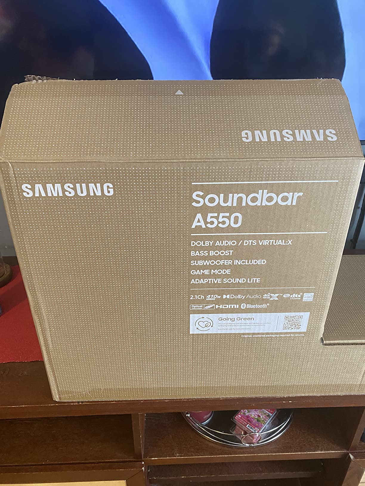 Samsung HW-B400F B-Series Soundbar, 2.0ch with Built-in Woofer, Voice Enhance & Night Mode, Surround Sound Expansion customer photo 1