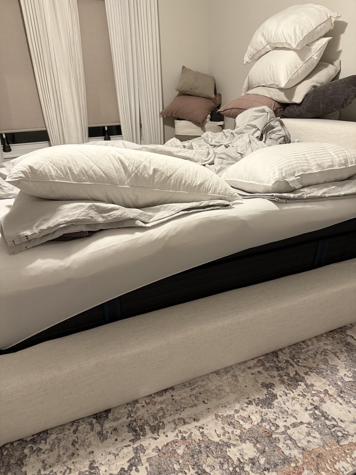 Sleepmax Extra Firm Queen Mattress 12 Inch - Deep Sleep Hybrid Mattress Back Pain Relief - Cooling Bed in a Box for Back & Side Sleepers - Fiberglass-Free, CertiPUR-US Certified, 365-Night Trial customer photo 1