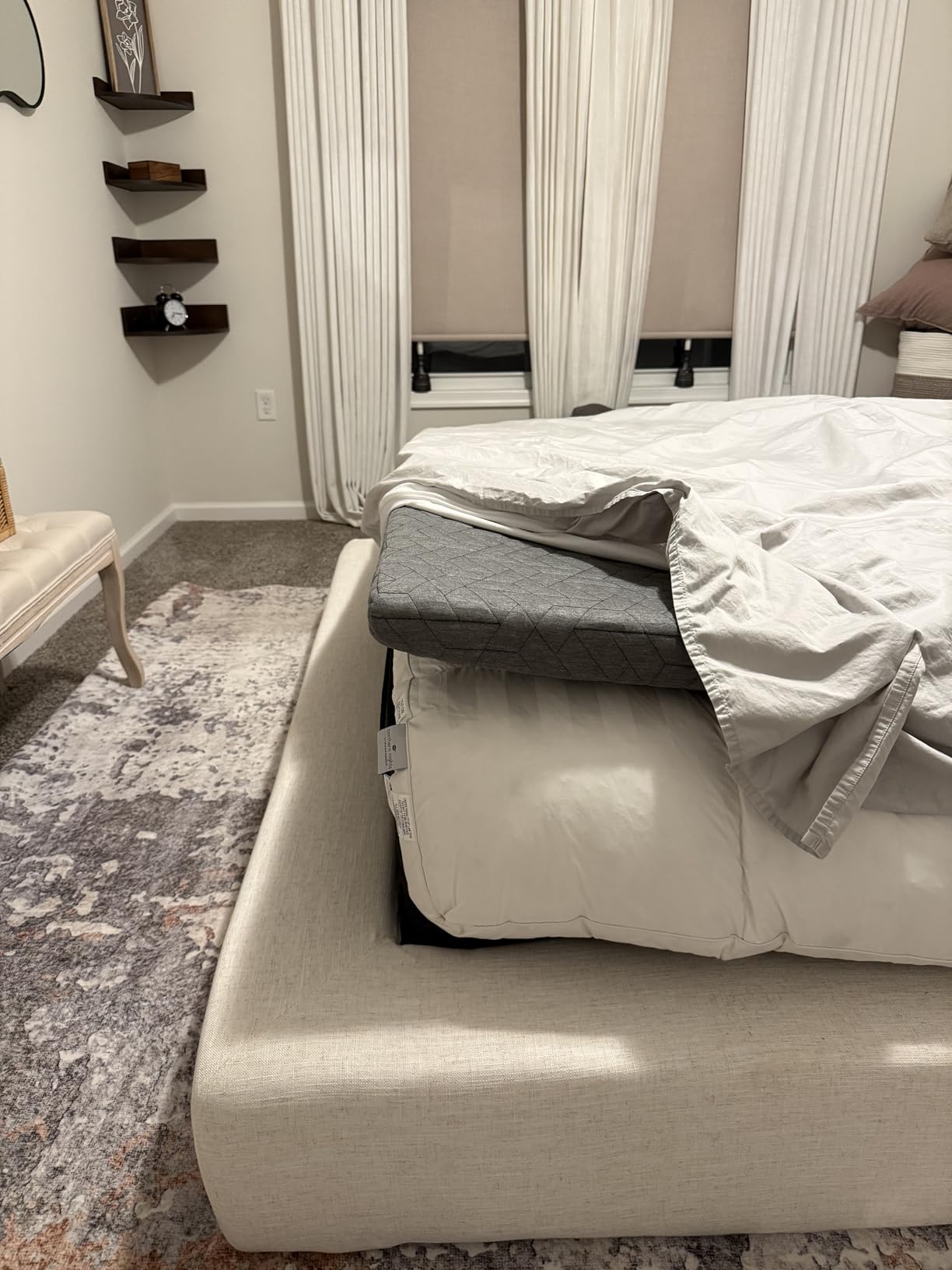 Sleepmax Extra Firm Queen Mattress 12 Inch - Deep Sleep Hybrid Mattress Back Pain Relief - Cooling Bed in a Box for Back & Side Sleepers - Fiberglass-Free, CertiPUR-US Certified, 365-Night Trial customer photo 2