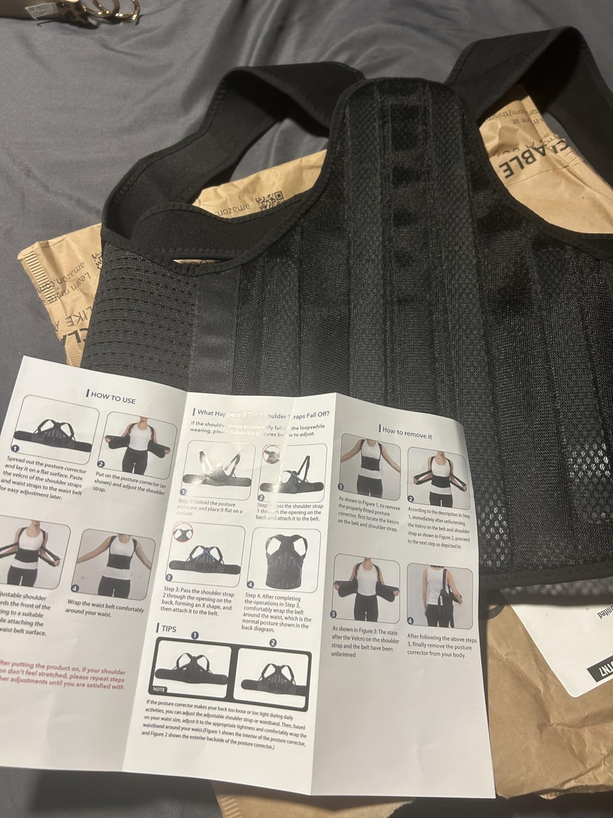Posture Corrector for Women & Men, Back Brace Advanced Full Back Support for Upper & Lower Back Pain Relief, Spine, Neck, and Hump, X-Style Medical-Grade Lumbar Support System customer photo 2