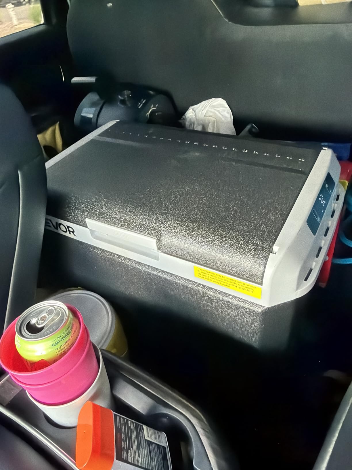 VEVOR 12V Car Refrigerator 10 QT, Portable Mini Freezer with APP Control, -4℉ to 68℉, 12/24V DC & 110-220V AC Compressor Cooler for Travel, Camping, Home, Road Trip customer photo 1