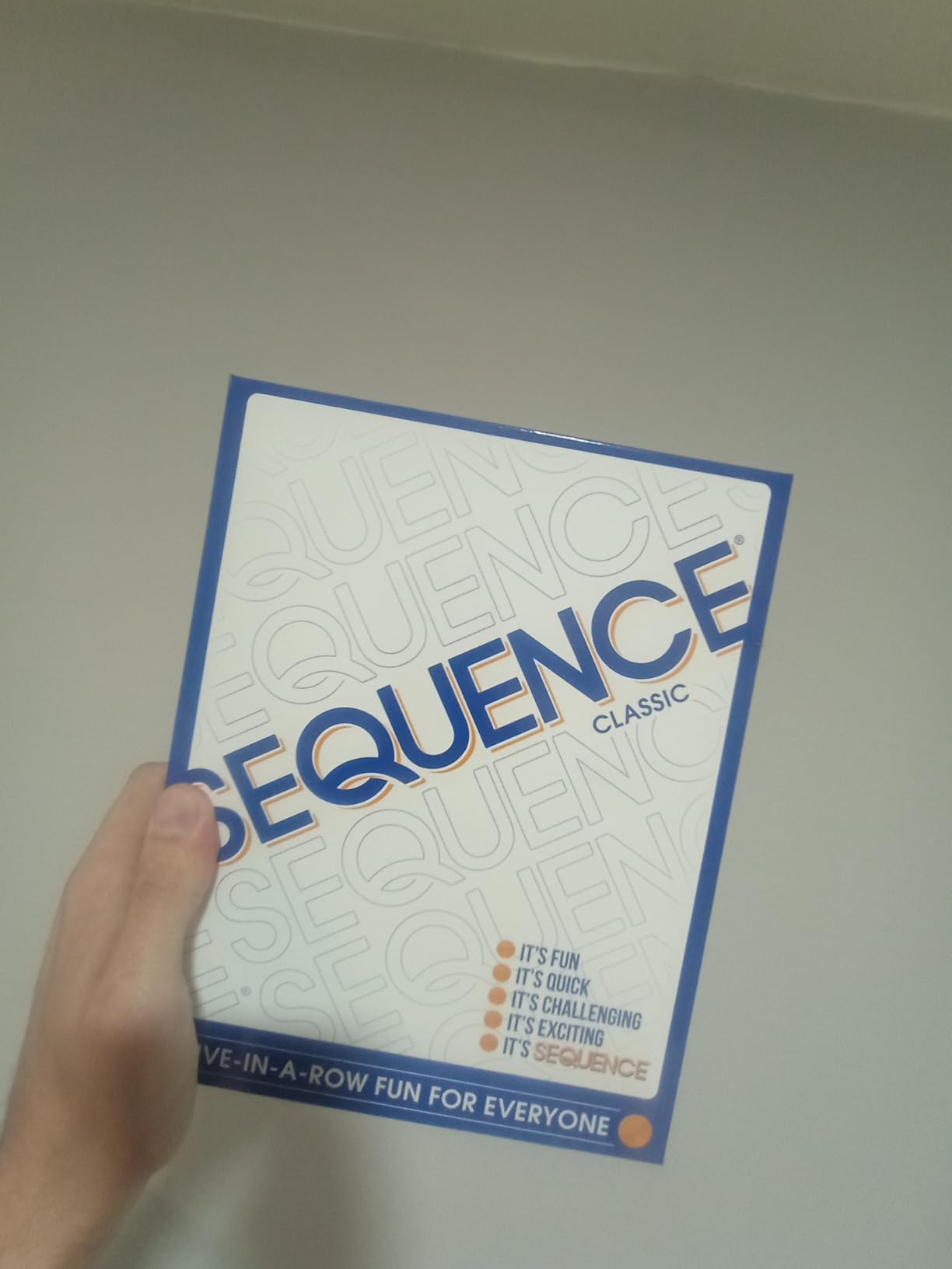 SEQUENCE- Original SEQUENCE Game with Folding Board, Cards and Chips by Jax (Packaging may Vary) customer photo 1