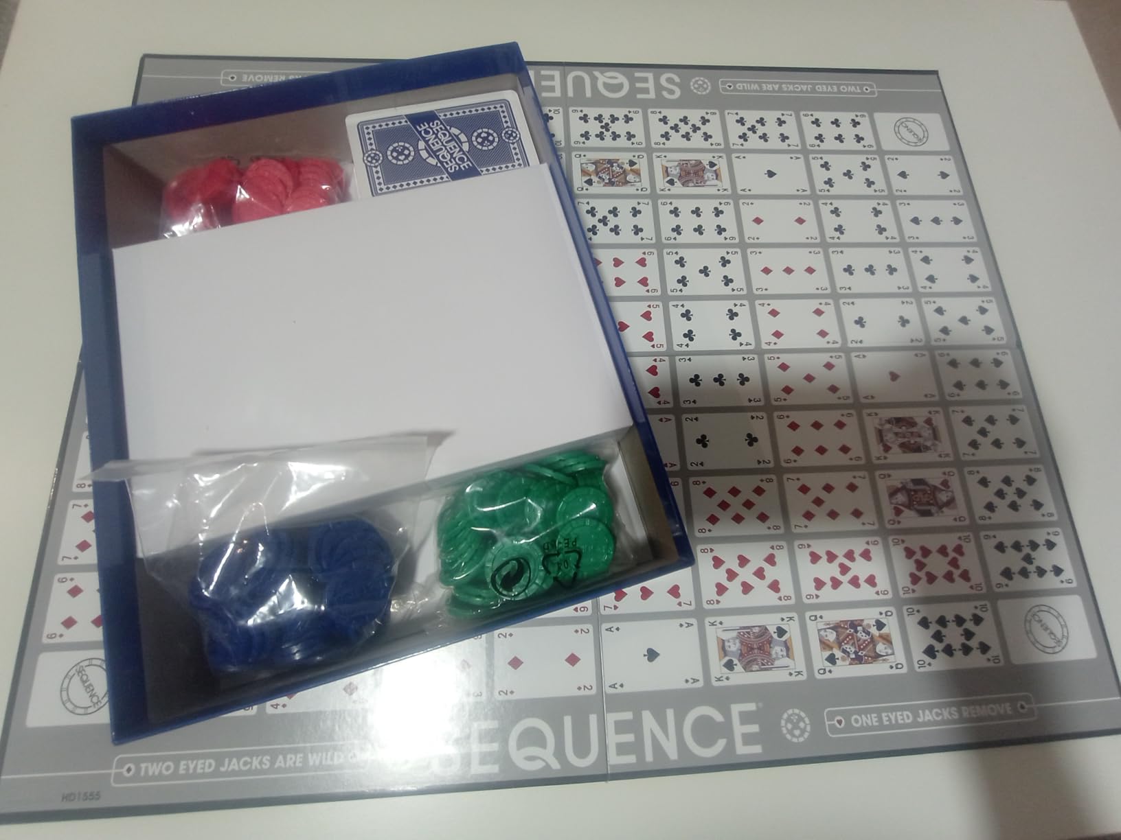 SEQUENCE- Original SEQUENCE Game with Folding Board, Cards and Chips by Jax (Packaging may Vary) customer photo 2