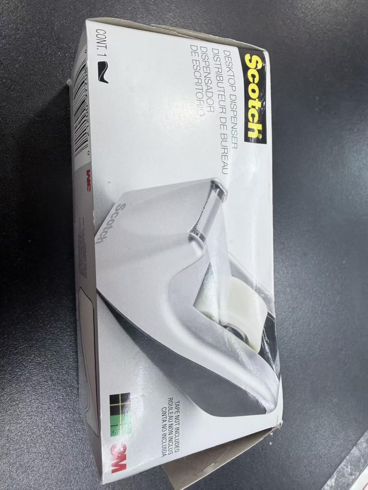 Scotch Desktop Tape Dispenser, Silvertech Two-Tone (C60-ST) customer photo 1
