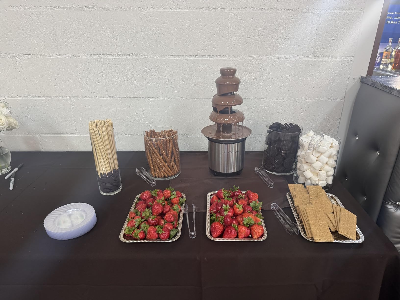 Nostalgia 3 Tier Electric Chocolate Fondue Fountain Machine for Parties - 24-Ounce Black Small customer photo 1