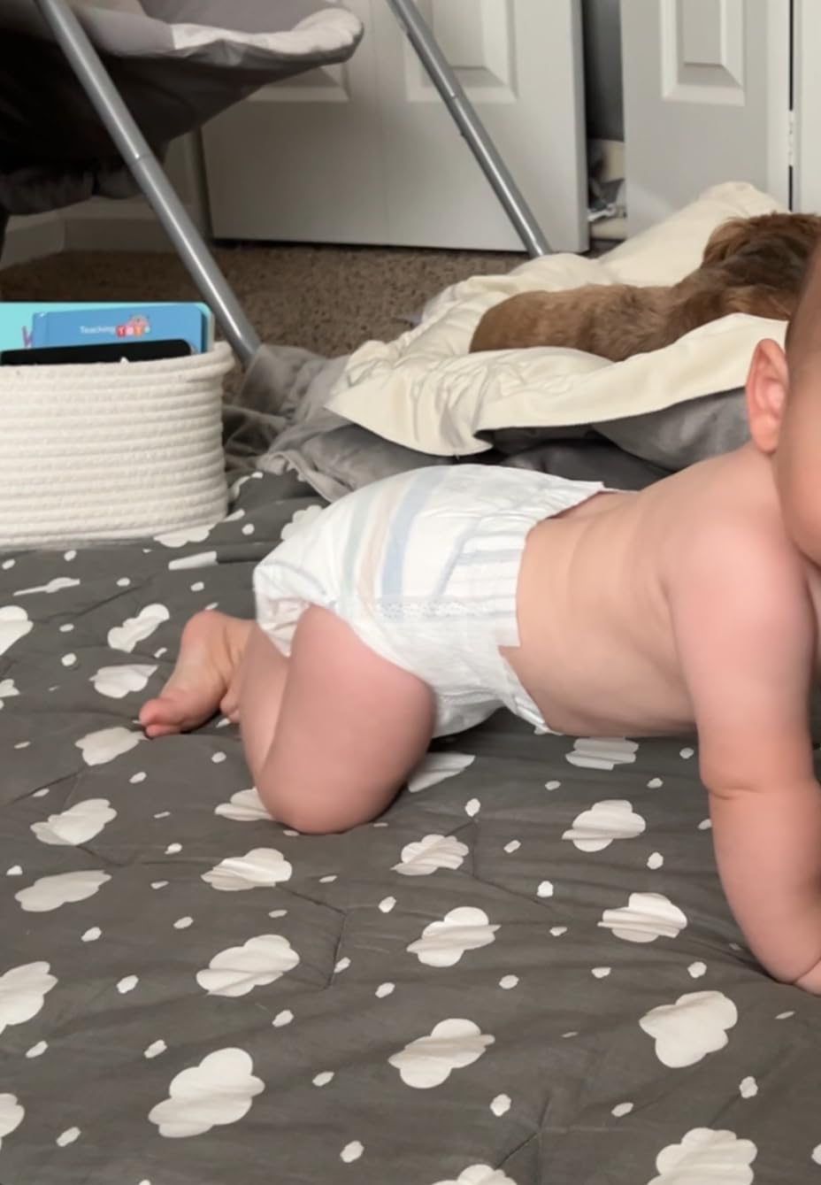 Pampers Pure Baby Diapers, Size 6 (35+ lbs), 108, Up to 100% Leakproof, Premium Hypoallergenic Soft Diapers customer photo 2