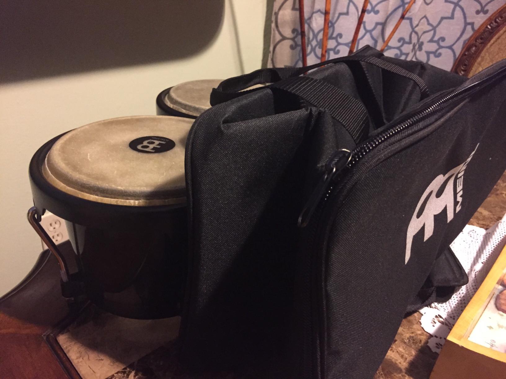 Meinl Bongo Drum Set with Durable Synthetic All-weather Shells, Journey Series - NOT MADE IN CHINA - Natural Buffalo Skin Heads, 2-YEAR WARRANTY customer photo 2