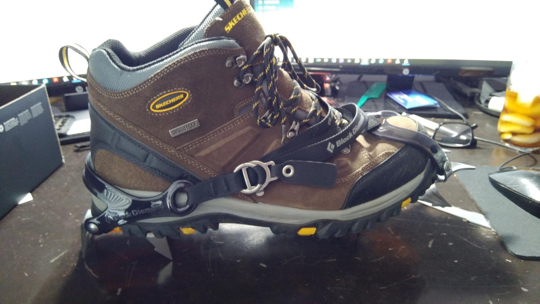 Black Diamond Contact Strap Crampons - Stainless Steel 10-Point Design for Mountaineering & Glacier Travel customer photo 1