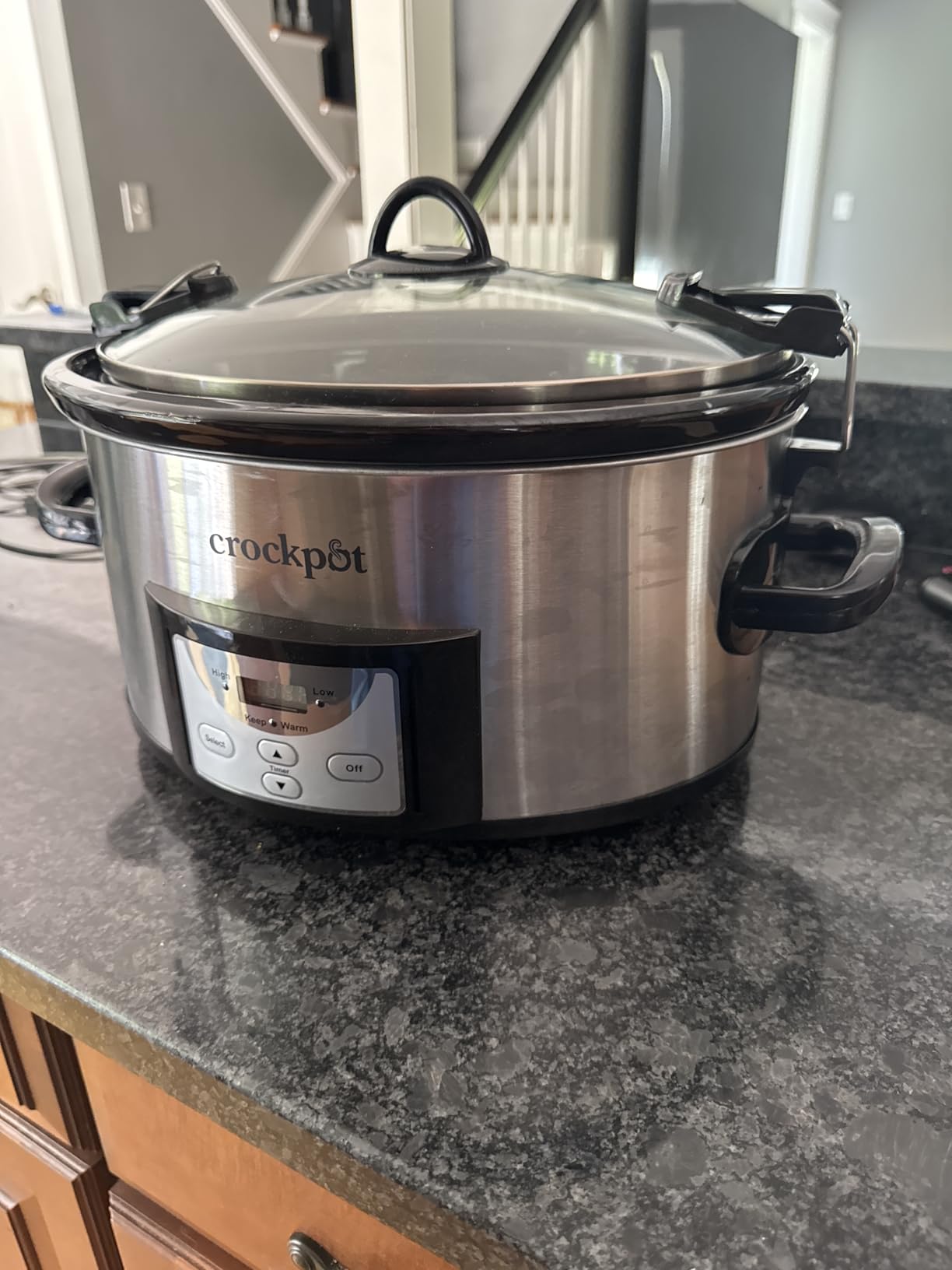 Crock-Pot 6 Quart Cook & Carry Programmable Slow Cooker with Digital Timer Stainless Steel (CPSCVC60LL-S) pack of 1 customer photo 2