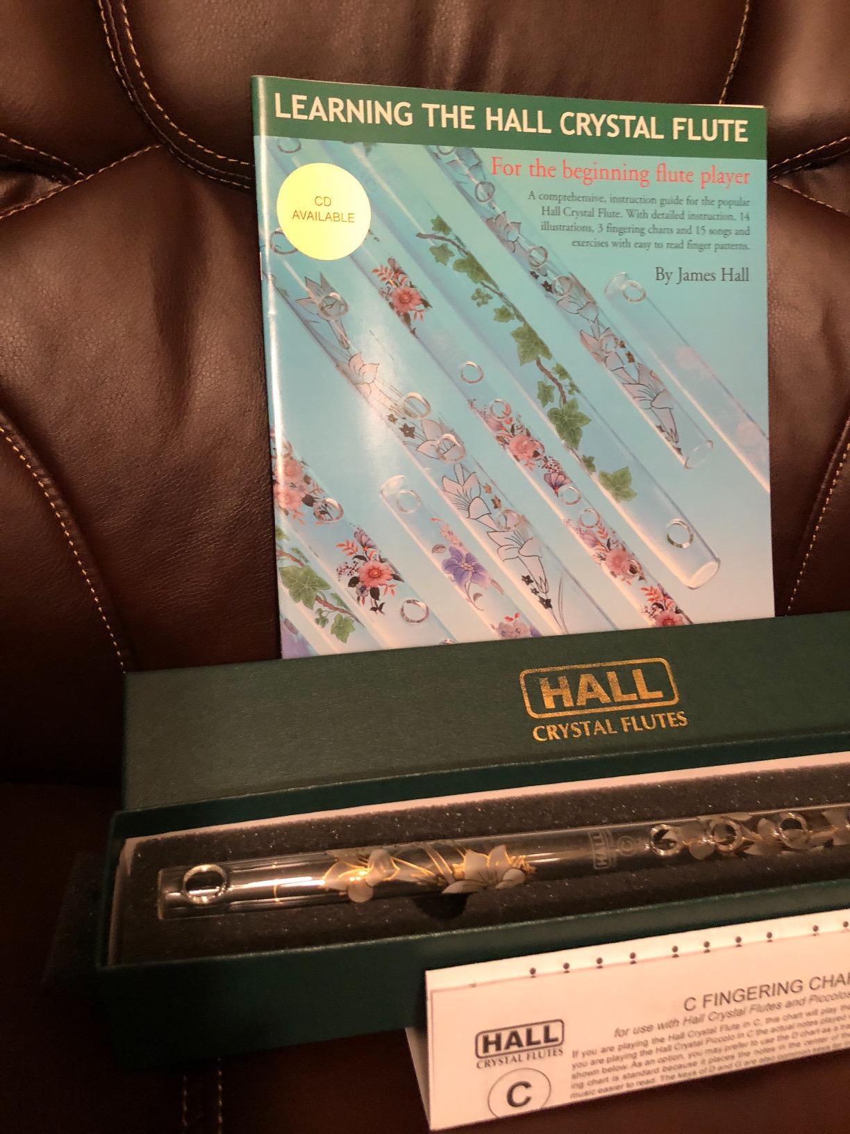 Hall Crystal Flute 11201 - Inline Glass Piccolo in C - White Lily customer photo 2