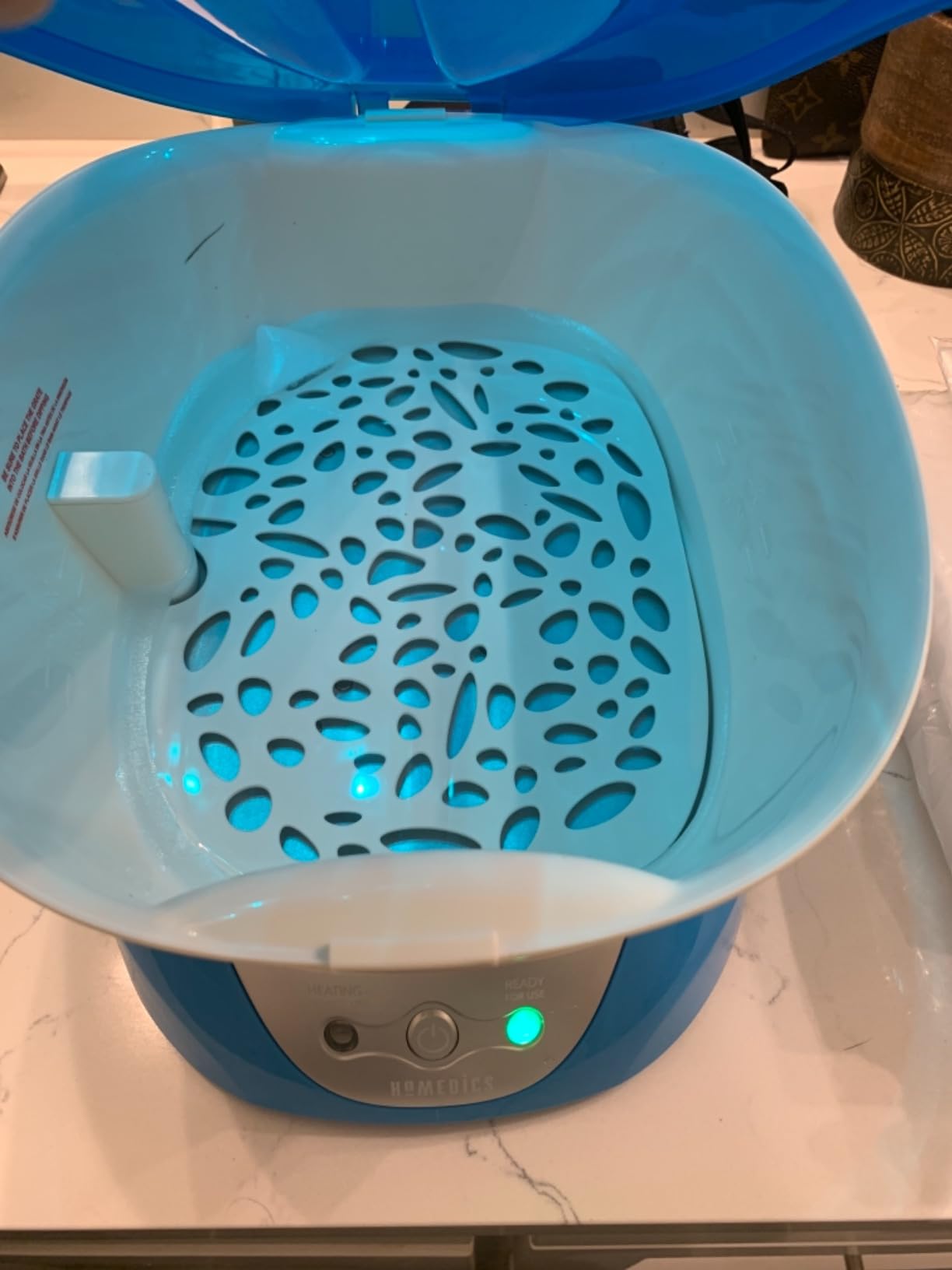 Homedics Paraffin Wax Machine for Hands - Hypoallergenic Hot Wax Hand Therapy Machine - Includes 3 Pounds of Wax and 20 Hand Liners customer photo 1