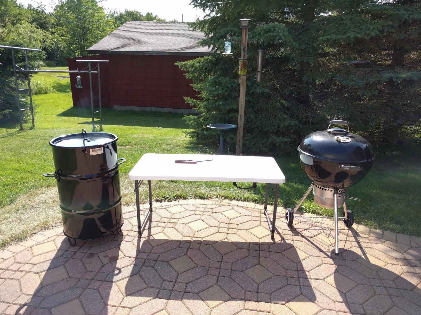 Pit Barrel Cooker Classic Package - 18.5 Inch Drum Smoker | Porcelain Coated Steel BBQ Grill | Includes 8 Hooks, 2 Hanging Rods, Grill Grate and More customer photo 2