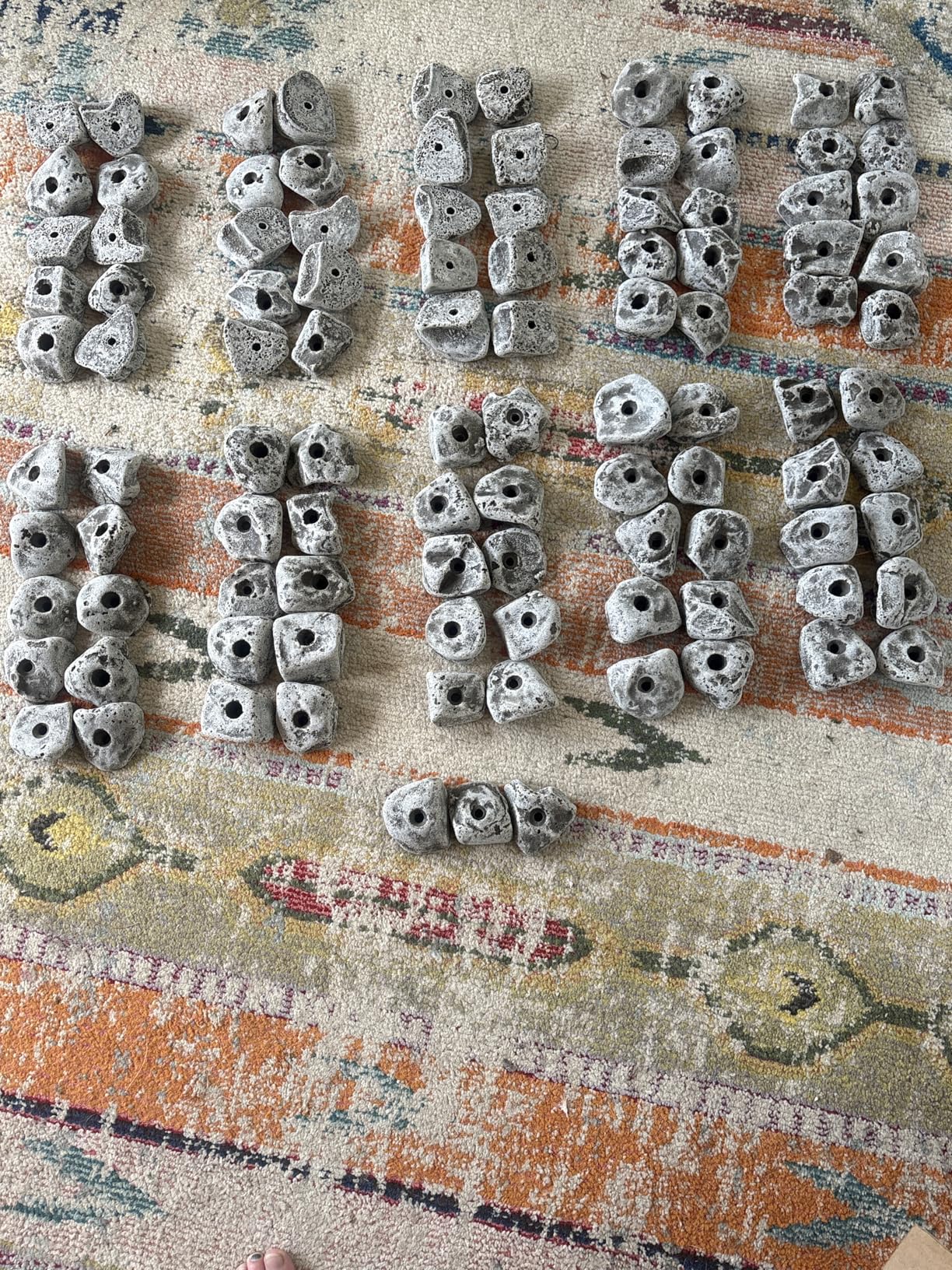 100 Large Rock Climbing Holds with Hardware (100 Bolts and 100 T-Nuts) customer photo 1