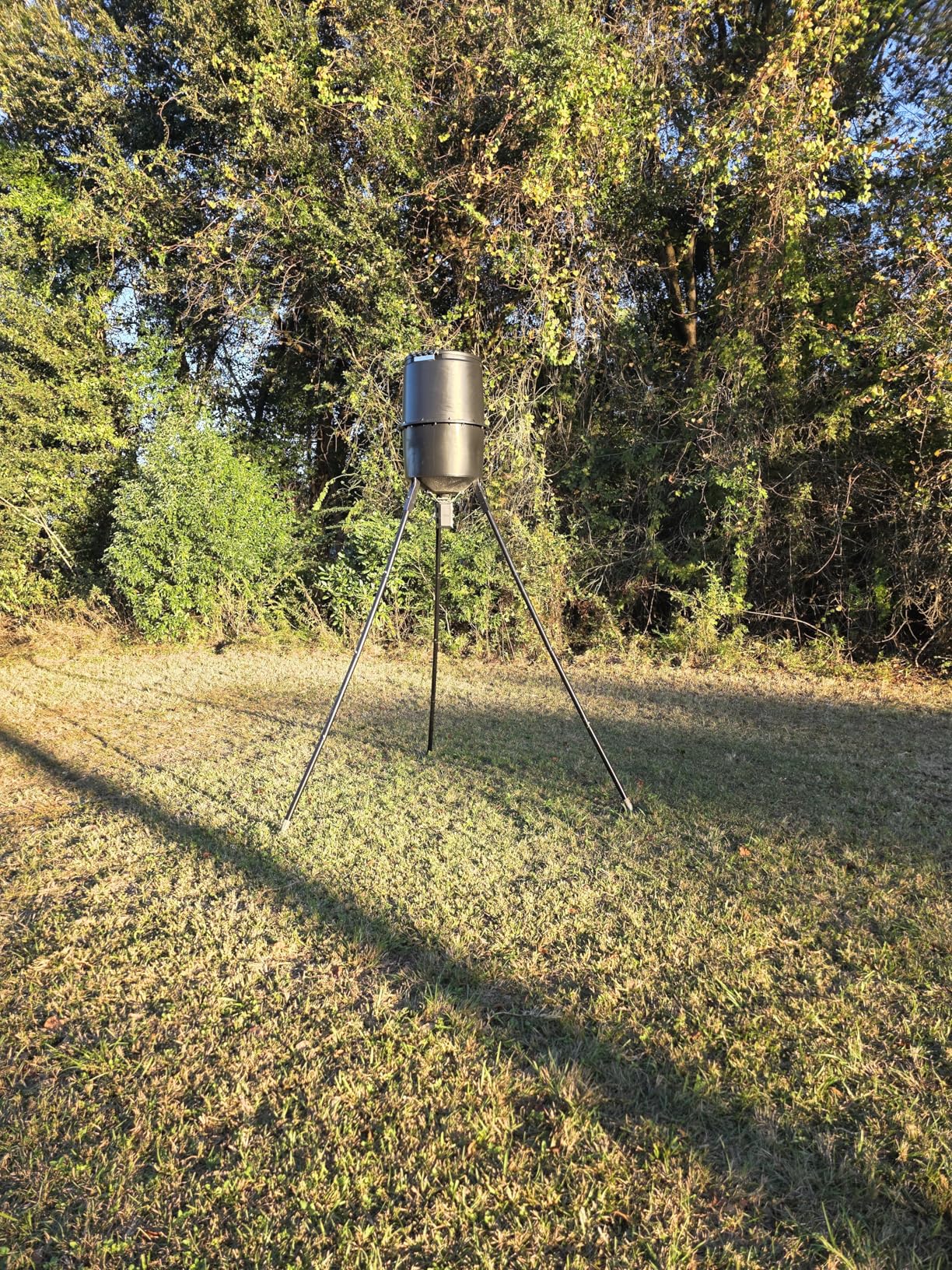 WILDGAME INNOVATIONS Quick-Set 225 lb Game Feeder with Digital Timer - Durable Tripod Corn/Pellet Hunting Feeder with 1-4 Available Feed Times & 30-feet Radius customer photo 2