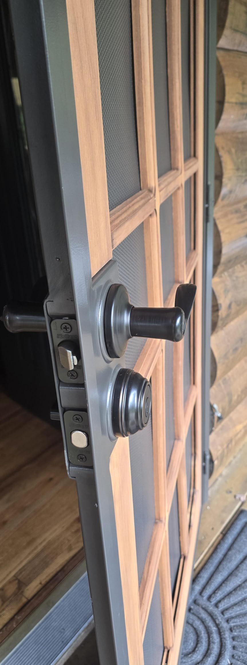Prime-Line 3809BZ3068-I-WF Woodguard Steel Security Door - Traditional Screen Door Style with the Strength of a Steel Security Door customer photo 1