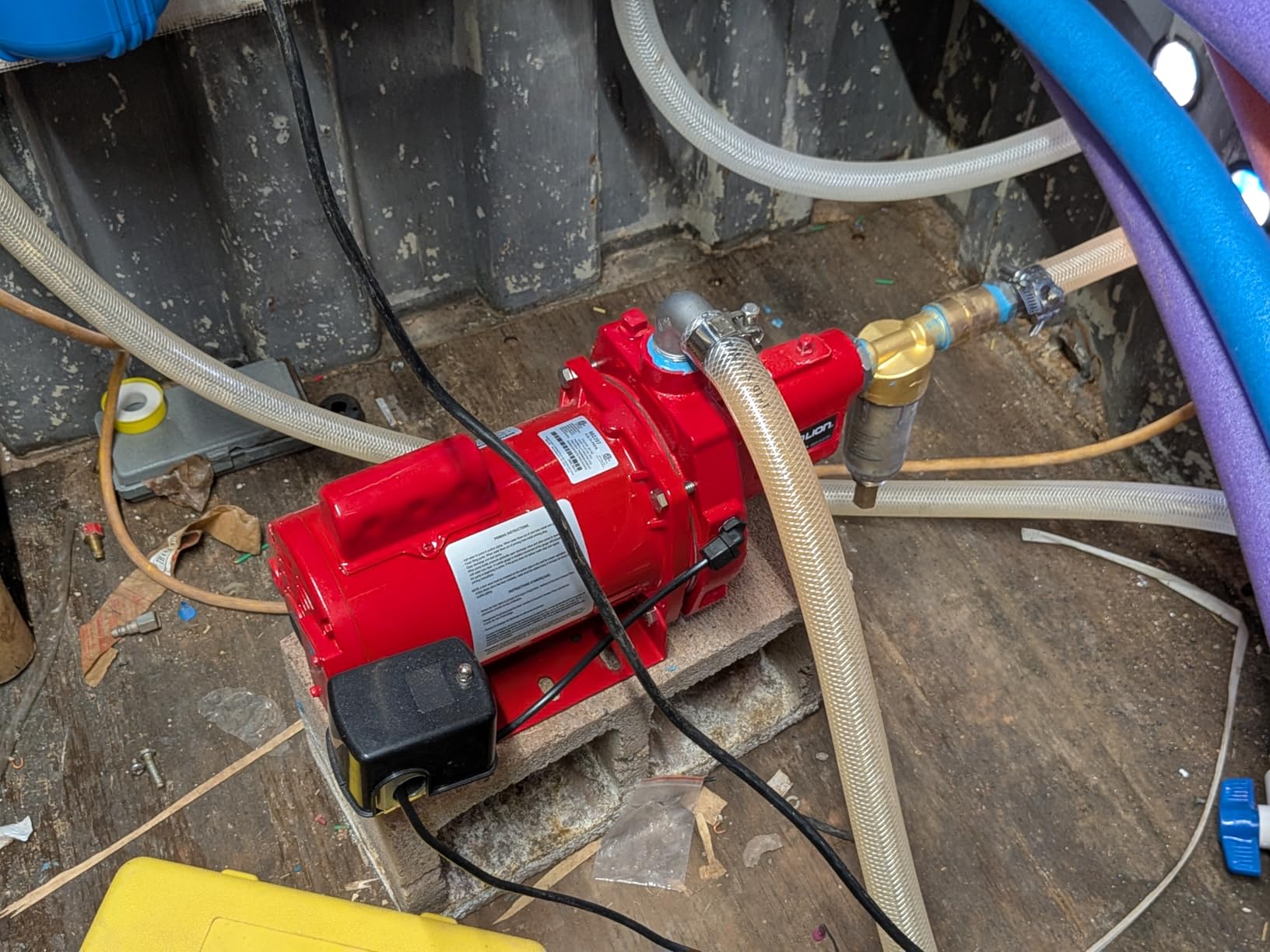 Red Lion RJS-100-PREM 1 HP, 23 GPM, 115/230 Volt, Premium Cast Iron Shallow Well Jet Pump, Red, 602208 customer photo 2