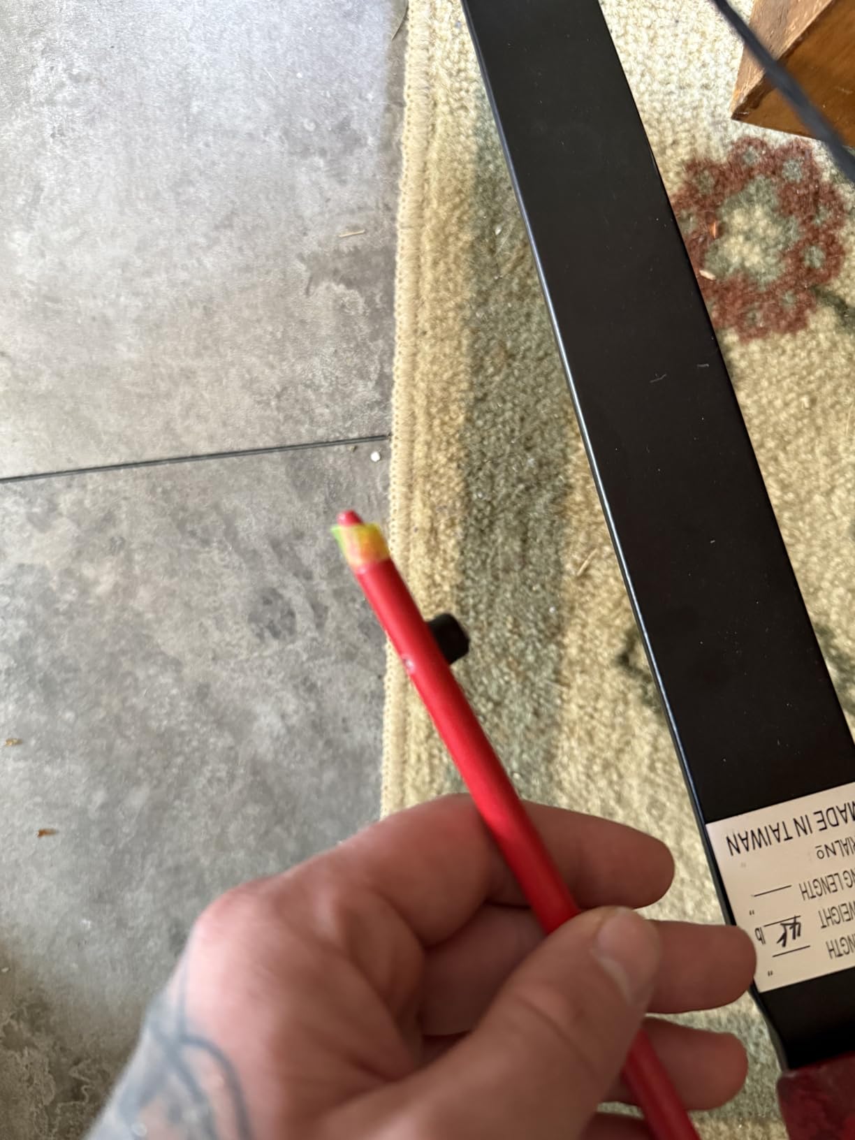 Cajun Bowfishing Fish Stick Bowfishing Bow Package with Drum Reel, Roller Rest, and Piranha Point Arrow, Right Hand, Red customer photo 2