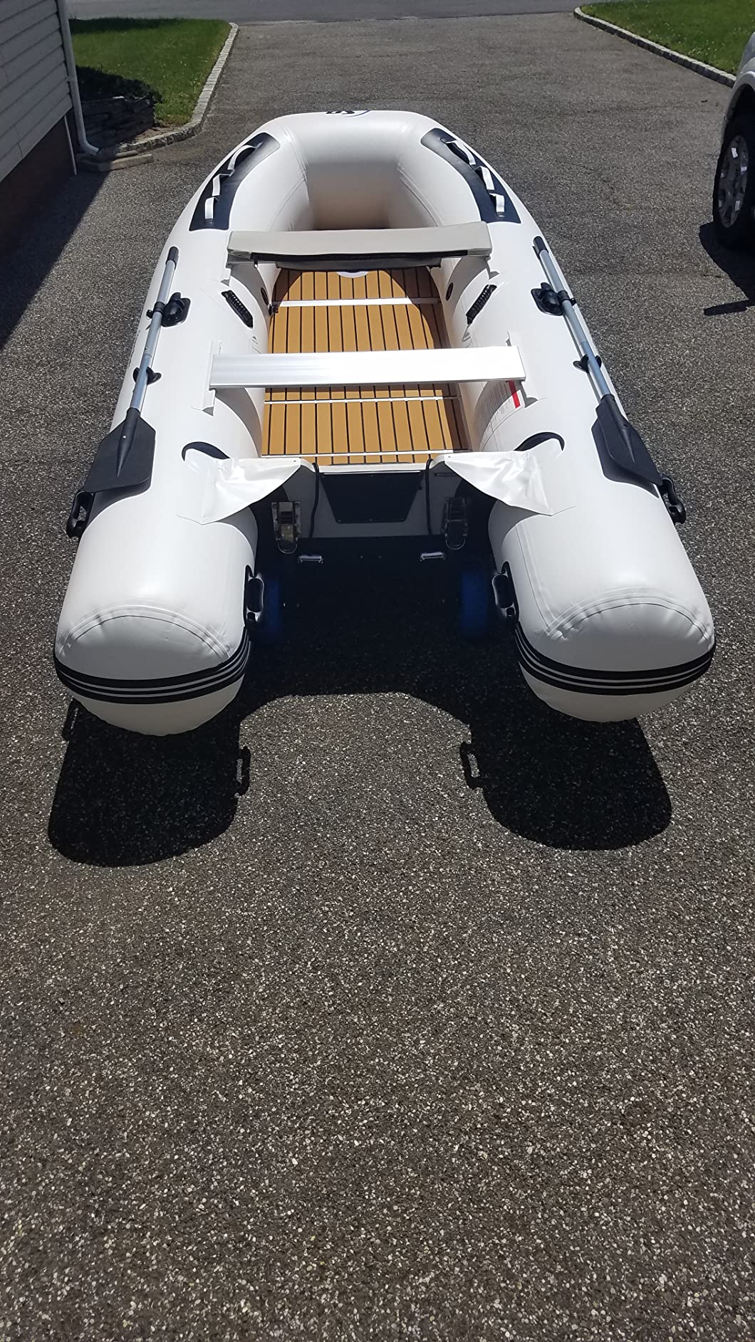 Killer Whale 10.8' Aluminum Floor - Fishing Boat with Heat-Welded PVC - Inflatable Boat Easy Setup & Lightweight - 15HP Motor Compatibility - Includes Bench Seat & Carry Bag customer photo 2