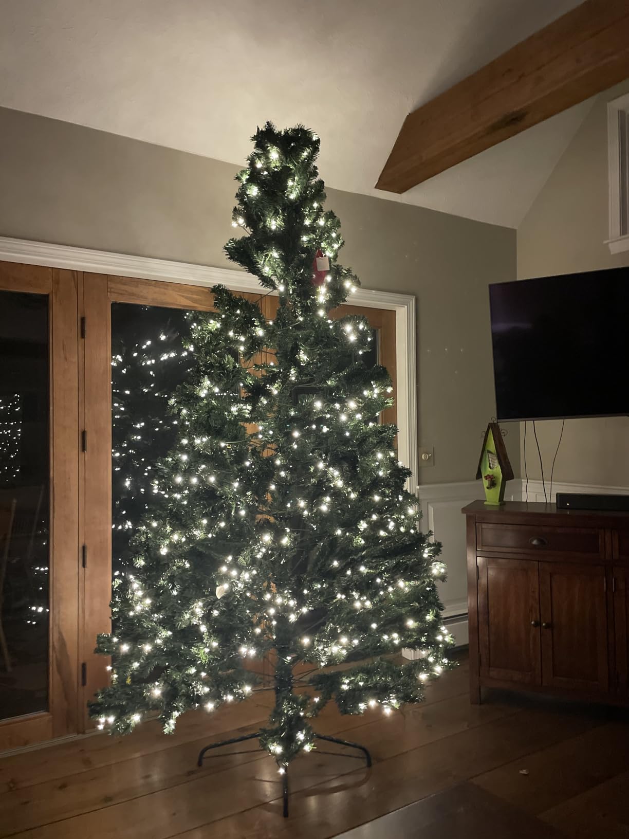Best Choice Products Artificial Christmas Tree, 7.5ft Premium Pre-Lit Realistic Spruce Holiday Décor w/Dense Branches, Metal Base - Green Spruce customer photo 2