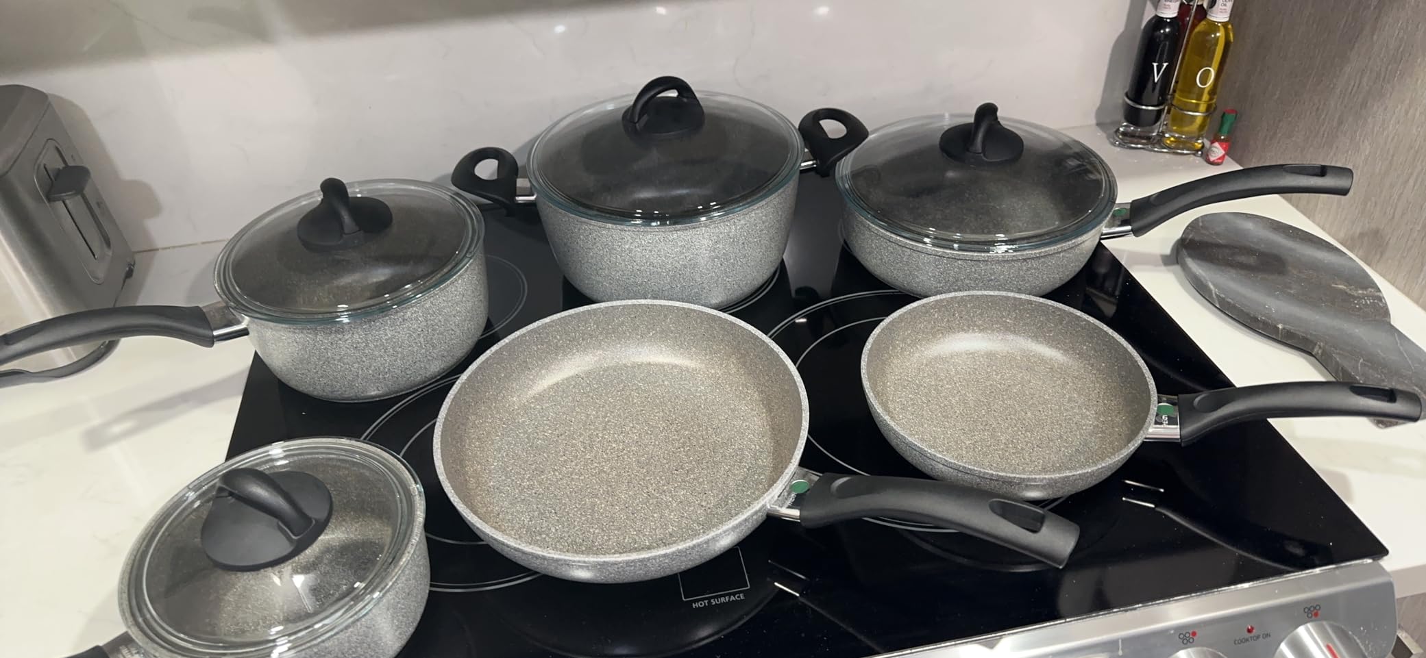 Ballarini Parma Forged Aluminum Nonstick Cookware Set, 10-Piece, Granite customer photo 1