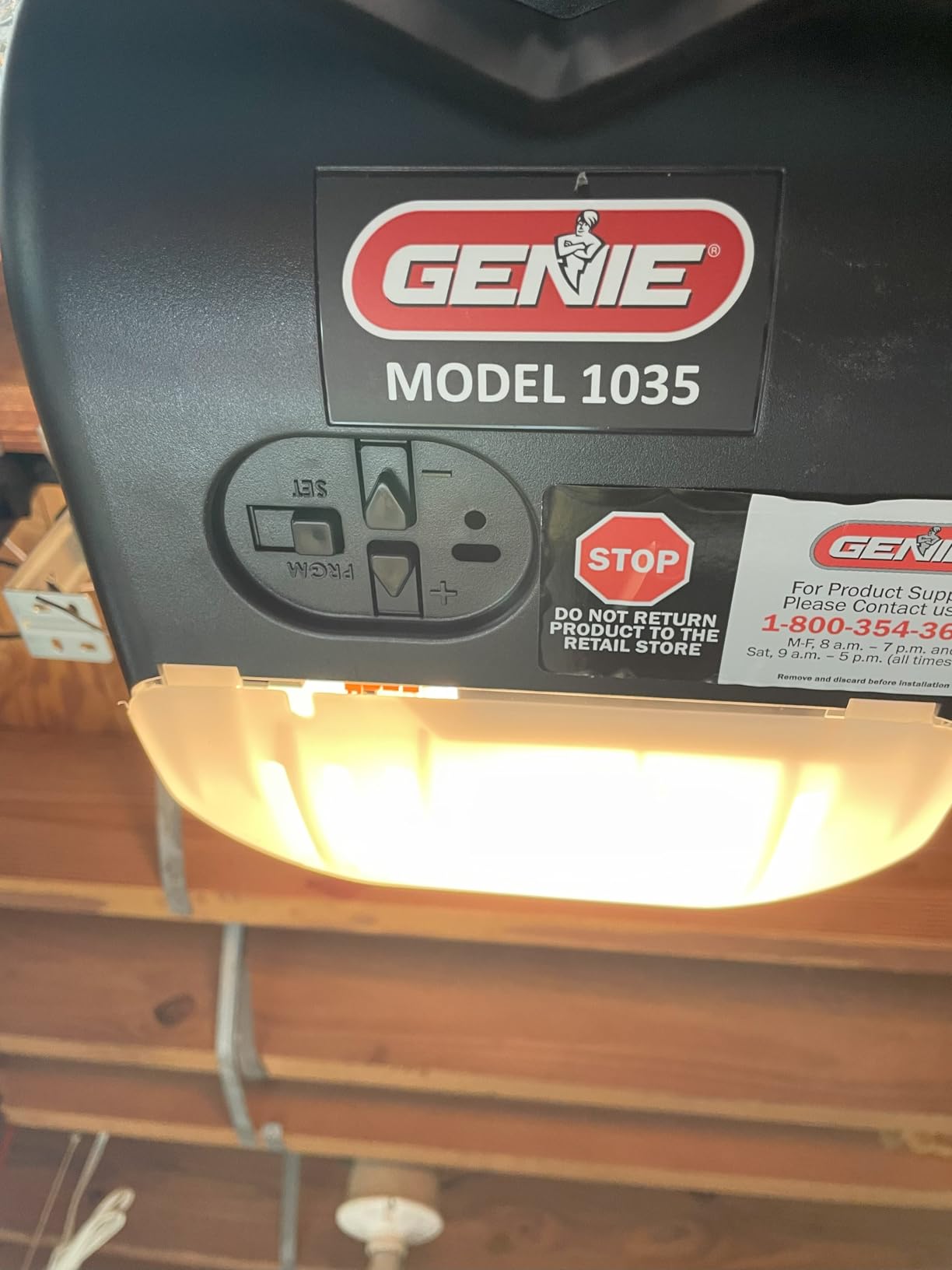 Genie Chain Drive 500 Garage Door Opener - Model 1035 - Reliable Chain Drive Garage Opener, Black customer photo 1