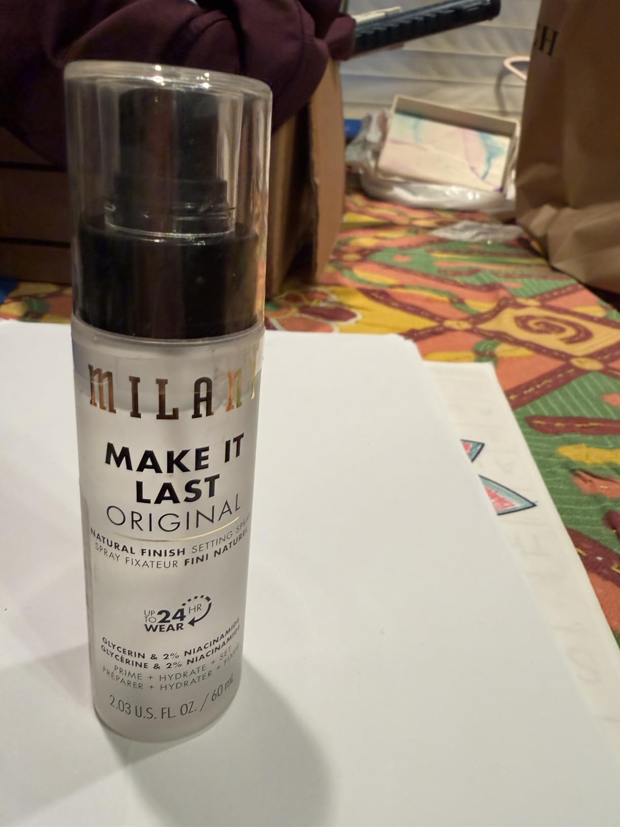 Milani Setting Spray + Primer, Make It Last Original - Natural Finish with Niacinamide for Hydration, Setting Spray for Makeup and Face Primer, 3-in-1 Prime + Hydrate + Set, 2.03 Fl. Oz customer photo 2