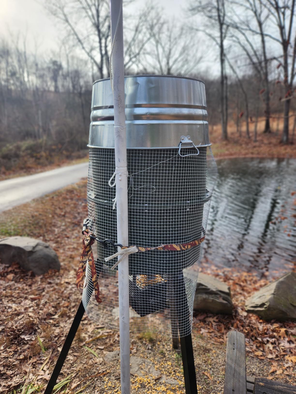 WILDGAME INNOVATIONS Quick-Set Pro 270lb Game Feeder with Digital Timer - Durable Varmint-Proof Tripod Corn/Pellet Deer Hunting Feeder with 1-6 Available Feed Times & 50-feet Radius customer photo 1