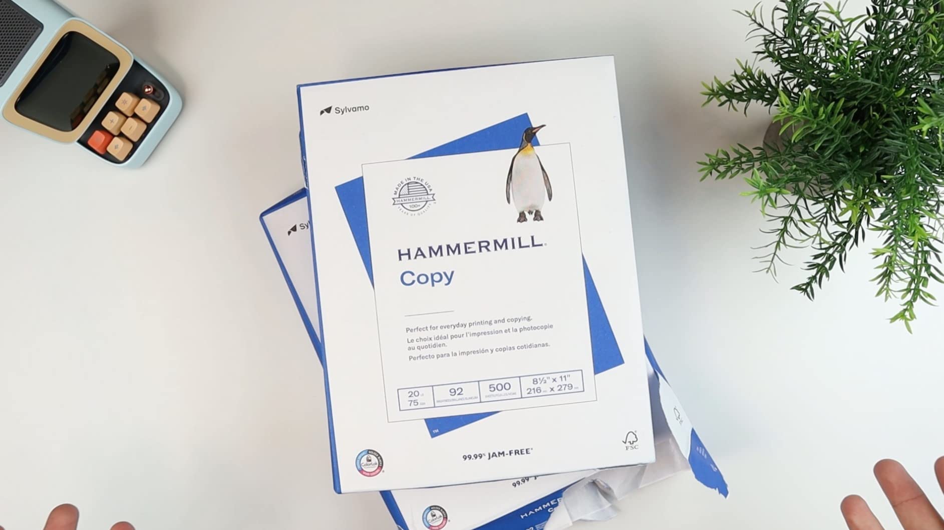 Hammermill Printer Paper, 20 lb Copy Paper, 8.5 x 11-3 Ream (1,500 Sheets) - 92 Bright, Made in the USA customer photo 1