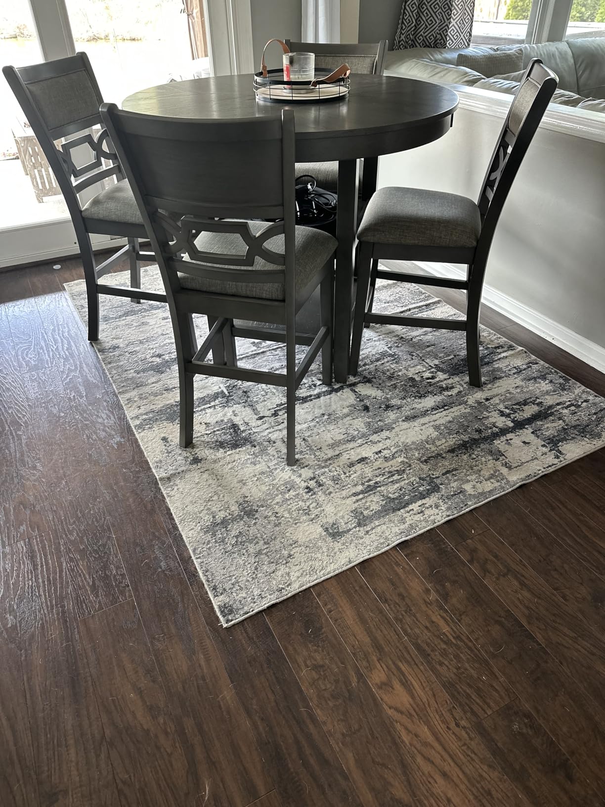Signature Design by Ashley Bennox 5 Piece Counter Height Dining Set, Includes Table & 4 Barstools, Brown customer photo 1