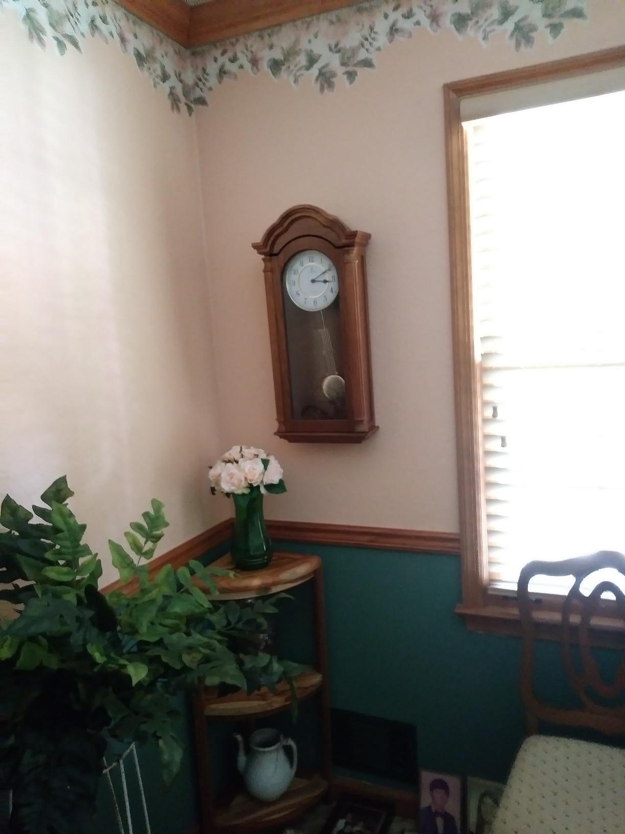 Pendulum Wall Clock Battery Operated - Large, Wooden Hanging Grandfather Wall Clock with Pendulum, 27x11 - Quiet, Real Wood customer photo 2