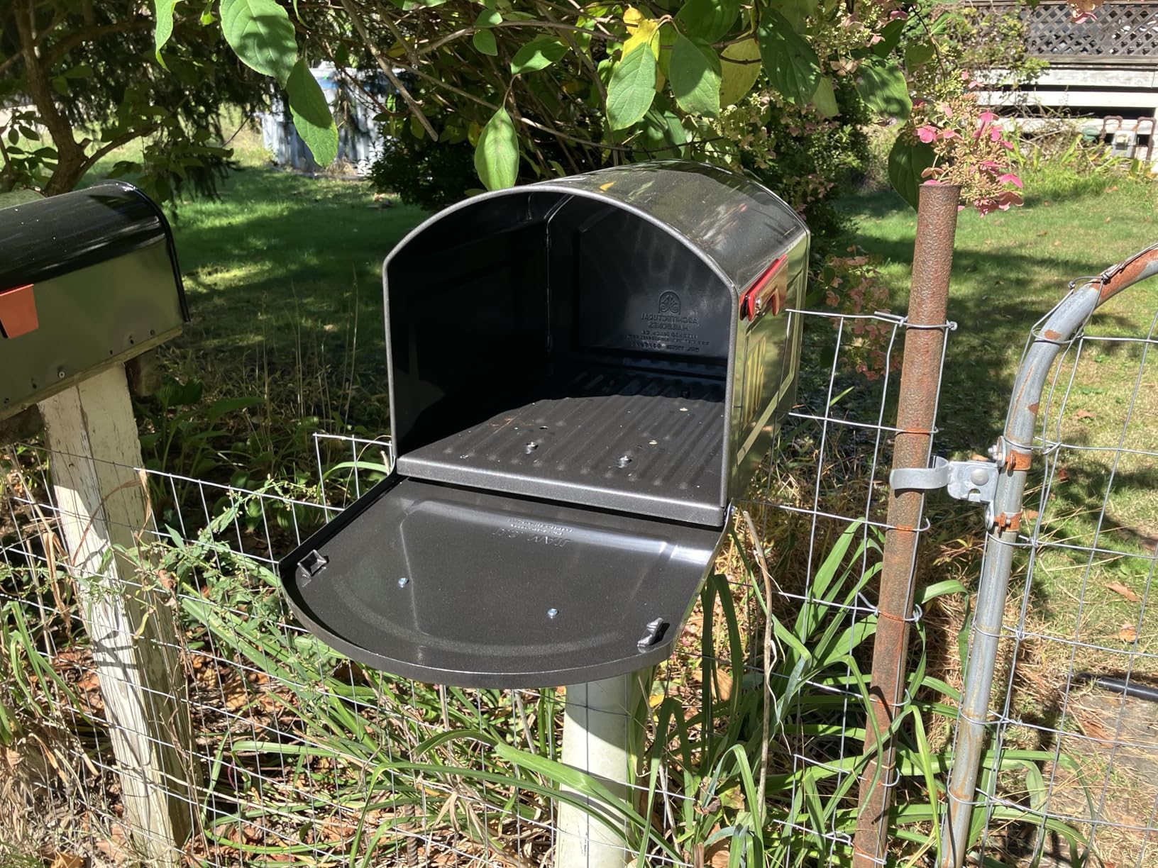 Architectural Mailboxes 950020B-10 Centennial Postmount Mailbox, XL, Black customer photo 2