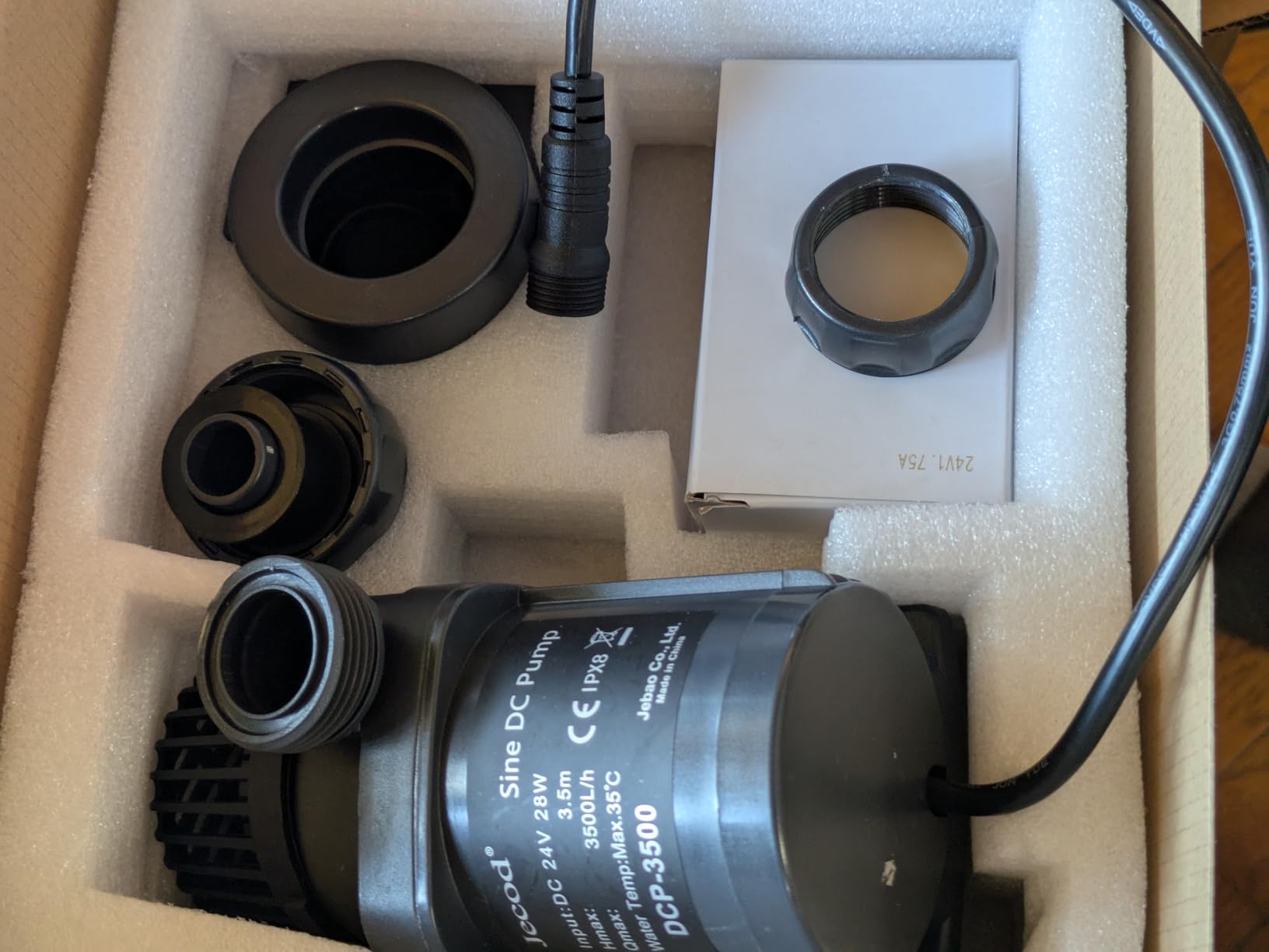 Jecod DCP Sine Wave Water Return Pump (DCP-2500) by Jebao,Black customer photo 1