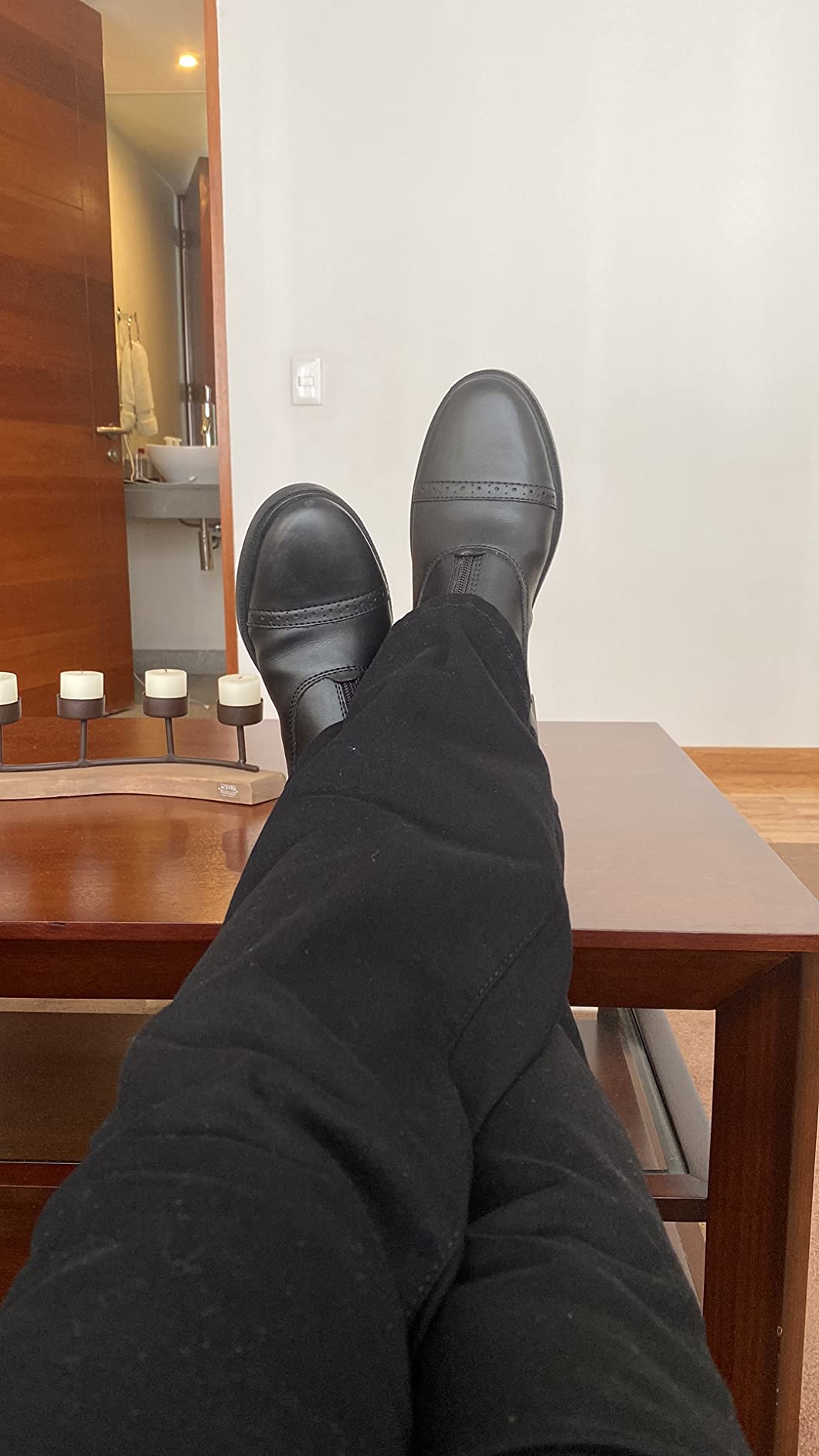 HORZE Wexford Women's Synthetic Leather Zip Paddock Boots | Durable Equestrian Riding Boots for Women customer photo 2