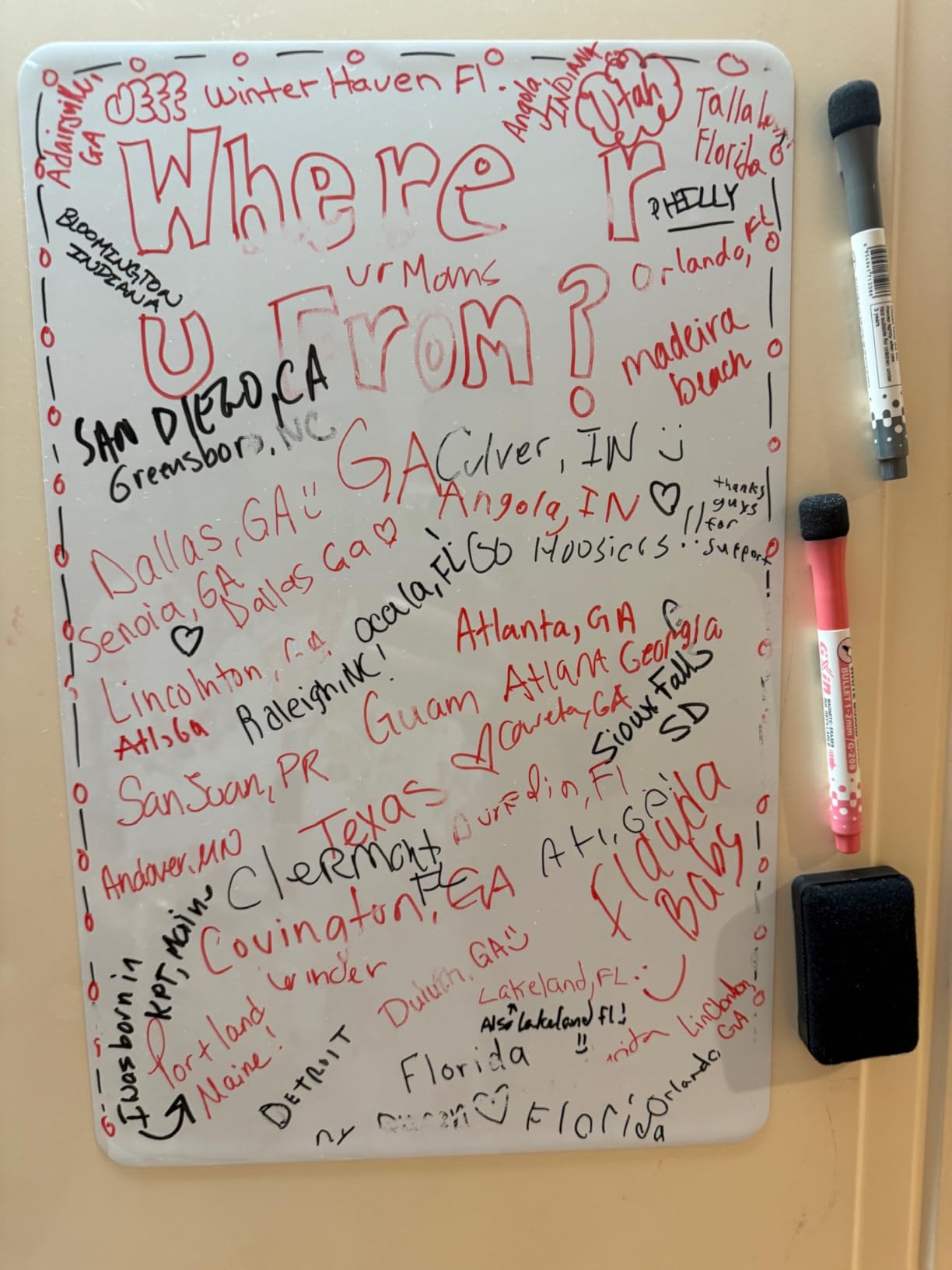 Magnetic Fridge Whiteboard Sheet 20x13 inch customer photo 2