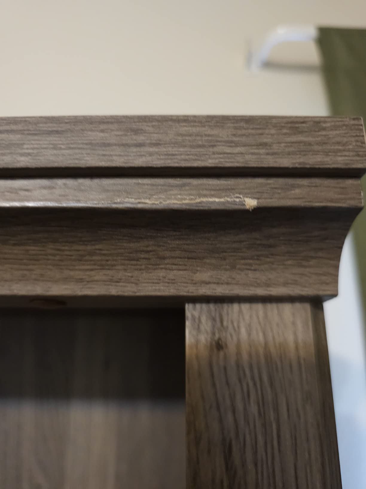 Sauder 5 Tier Book Shelf Wooden Bookcase Multipurpose Bookshelf for Home Office, Living Room, in Chalked Chestnut customer photo 1