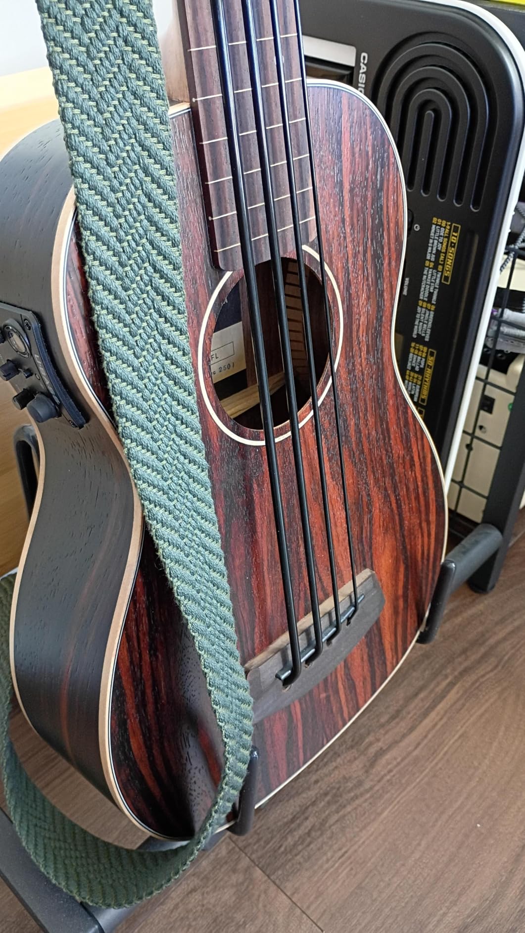 Kala UBASS-EBY-FL Striped Ebony Fretless U-Bass customer photo 1