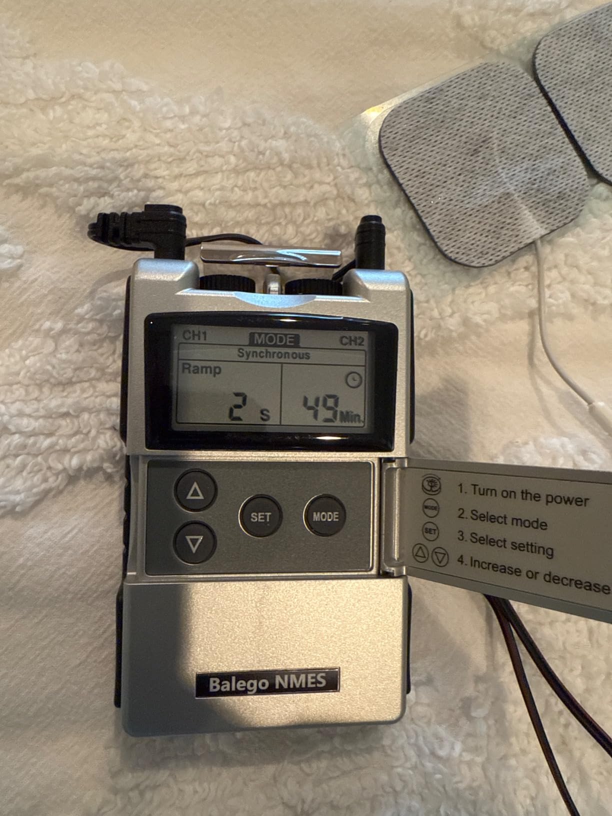 Balego EMS Digital Neuromuscular NMES Stimulator OTC customer photo 2