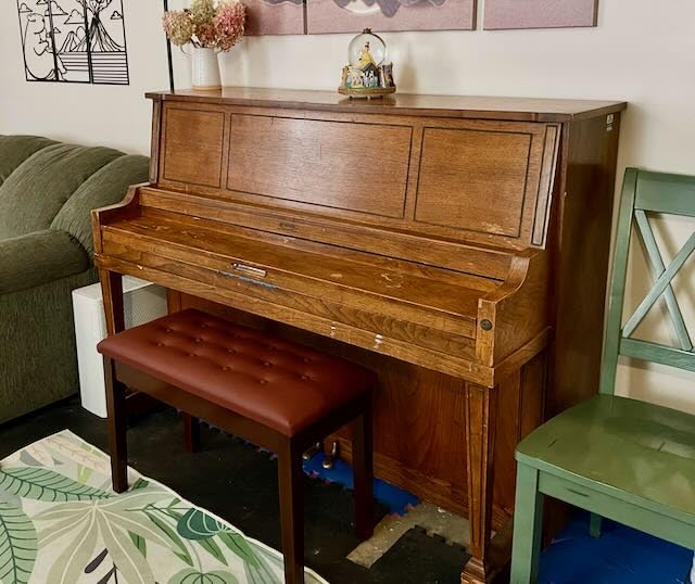 Bonnlo Duet Piano Bench with Music Storage and Padded Cushion Artist Seat customer photo 1