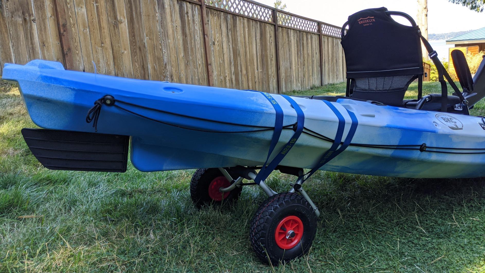 Brooklyn UH-KC271 Kayak Cart by BKC - 2-Wheel All-Terrain Transport for Kayaks, Canoes & SUPs, Pneumatic Tires, Hull-Safe Foam Pads, Single-Person Use customer photo 2