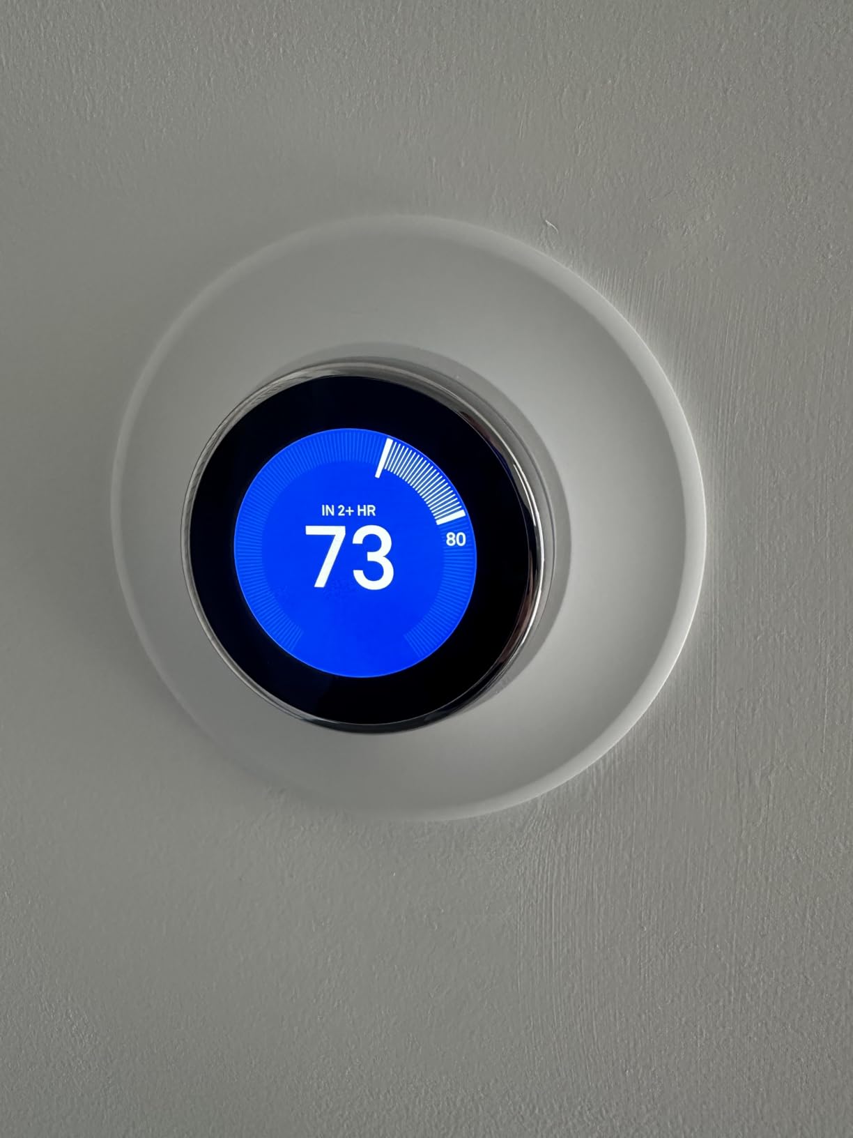 Google Nest Learning Thermostat - Smart Wi-Fi Thermostat - Polished Steel (3rd Generation) customer photo 2