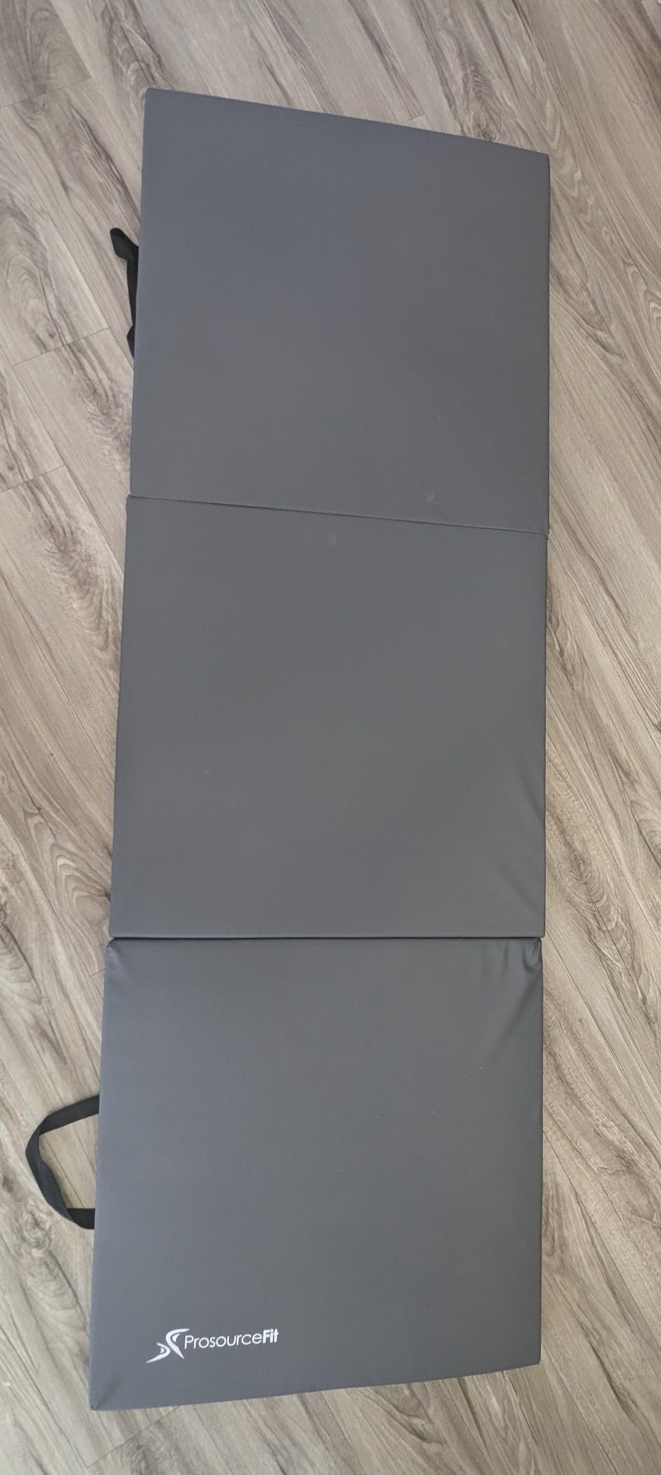ProSource Tri-Fold Folding Thick Exercise Mat 6'x2' with Carrying Handles for MMA, Gymnastics, Stretching, Core Workouts customer photo 1