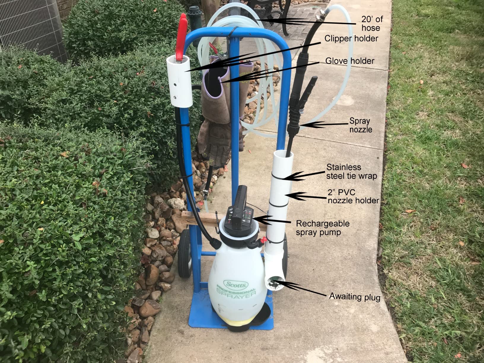 Scotts 2 Gallon Lithium-Ion Battery Powered Sprayer with Pump Zero Technology, Rechargeable Lawn & Garden Tank Sprayer, Model 190567 customer photo 1