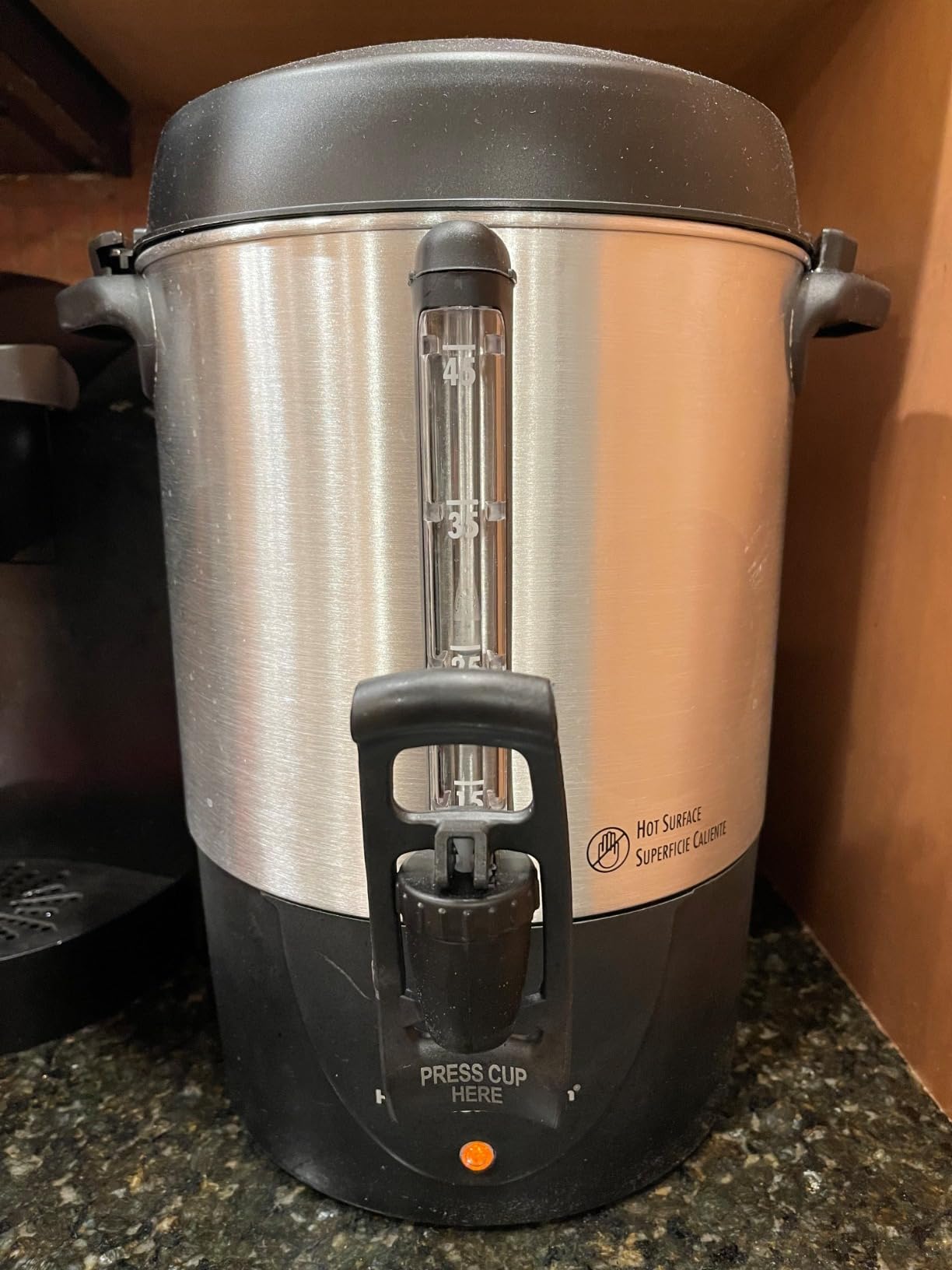Hamilton Beach 45 Cup Fast Brew Coffee Urn and Hot Beverage Dispenser, 40521 customer photo 1