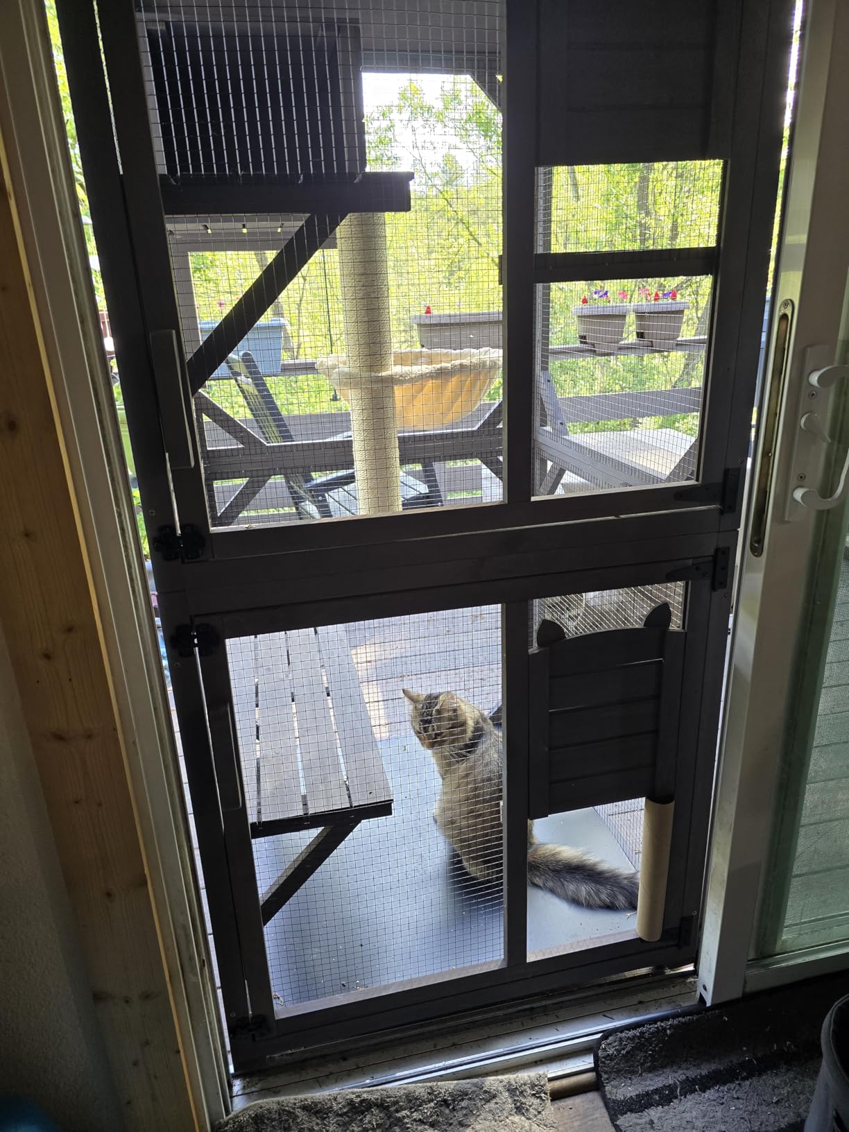 Aivituvin Cat House Outdoor Catio Cat Enclosures on Wheels 70.9