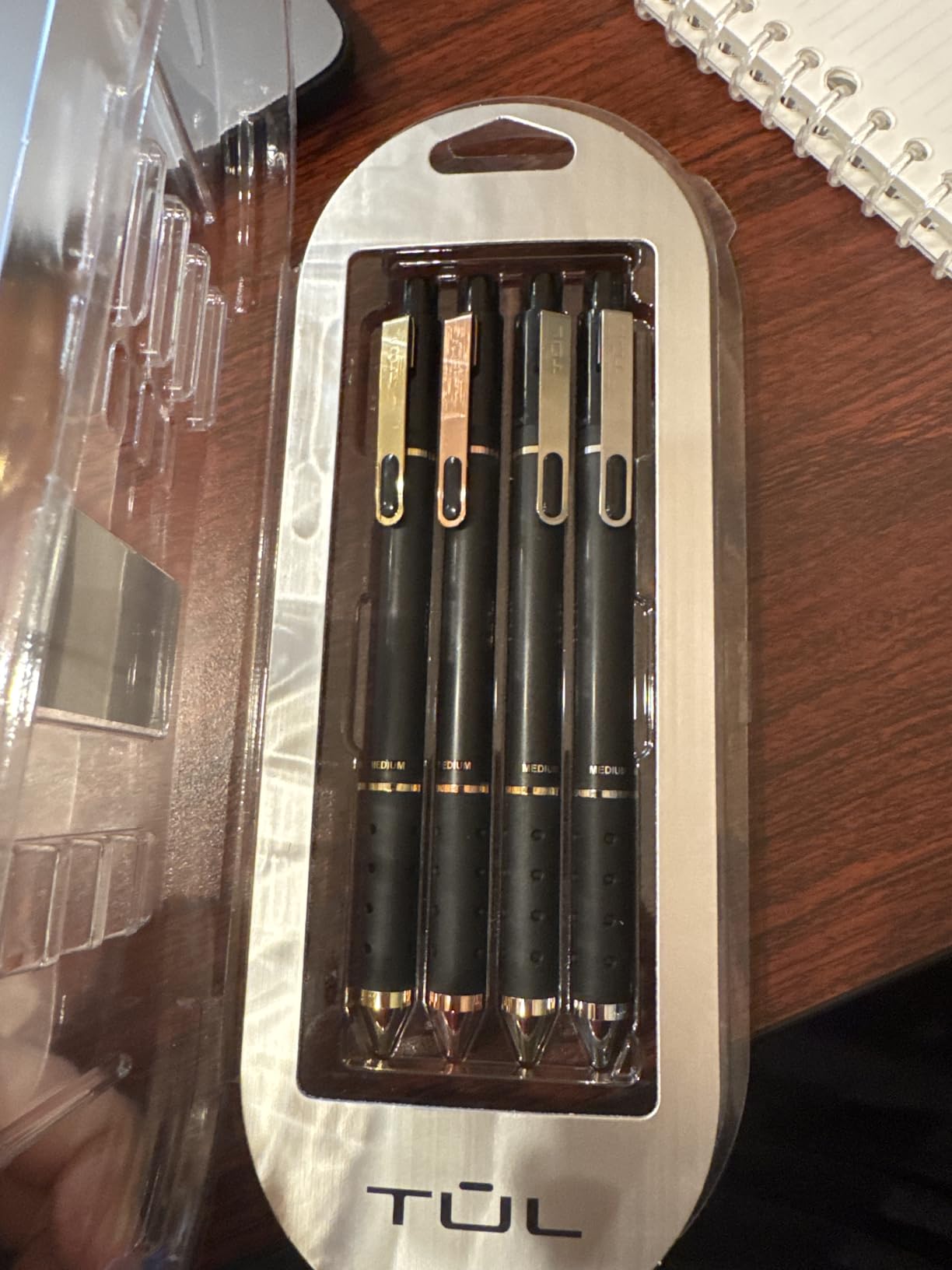 TUL GL Series Retractable Gel Pens, Medium Point, 0.7 mm, Black Barrel, Black Ink, Pack Of 12 Pens customer photo 2