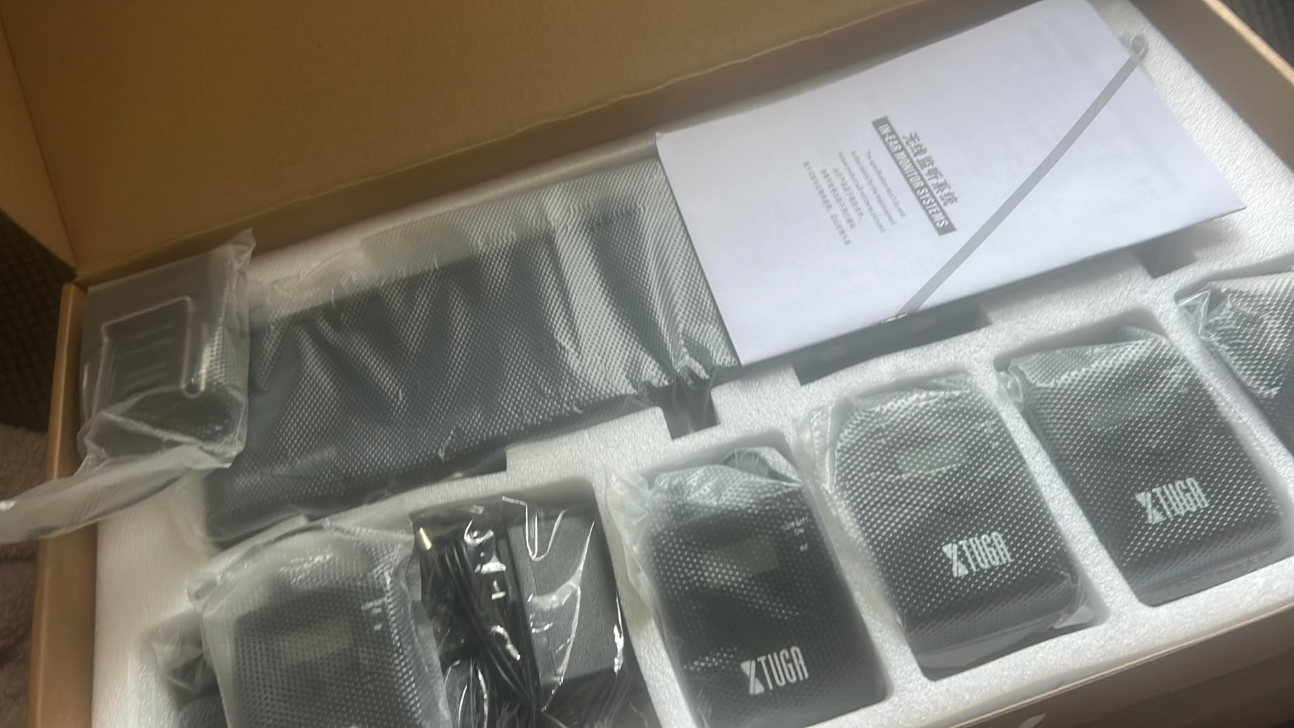 XTUGA RW2080 Wireless in Ear Monitor System, UHF Wireless IEM System, Mono Dual Channel Stage Monitors for Musicians,Singers, 4 Bodypacks with 40 Frequencies, 300Ft for Band, Studio (902-928mhz) customer photo 2